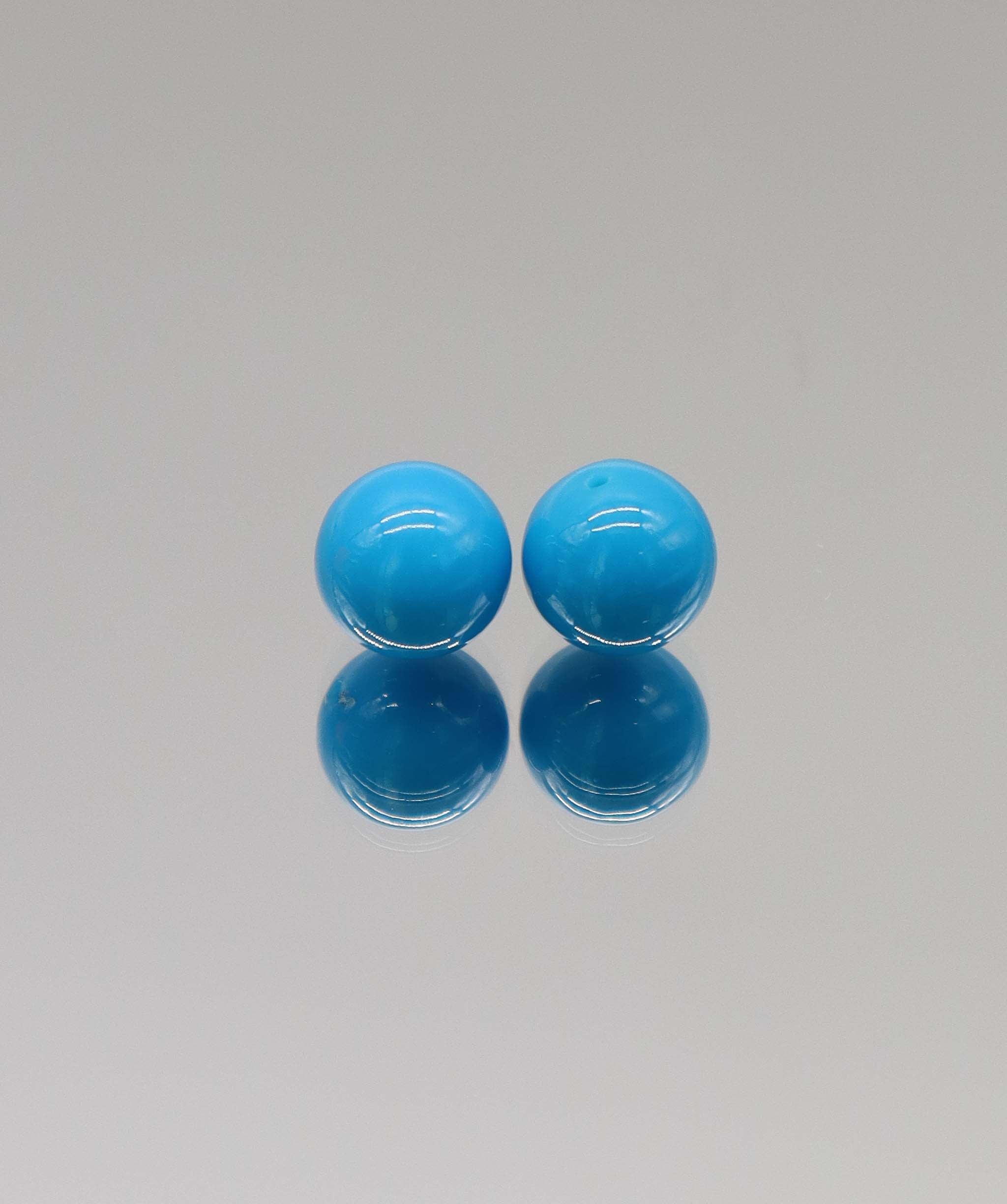 5ct Sleeping Beauty Turquoise Sphere Pair (7mm) DXBS6631