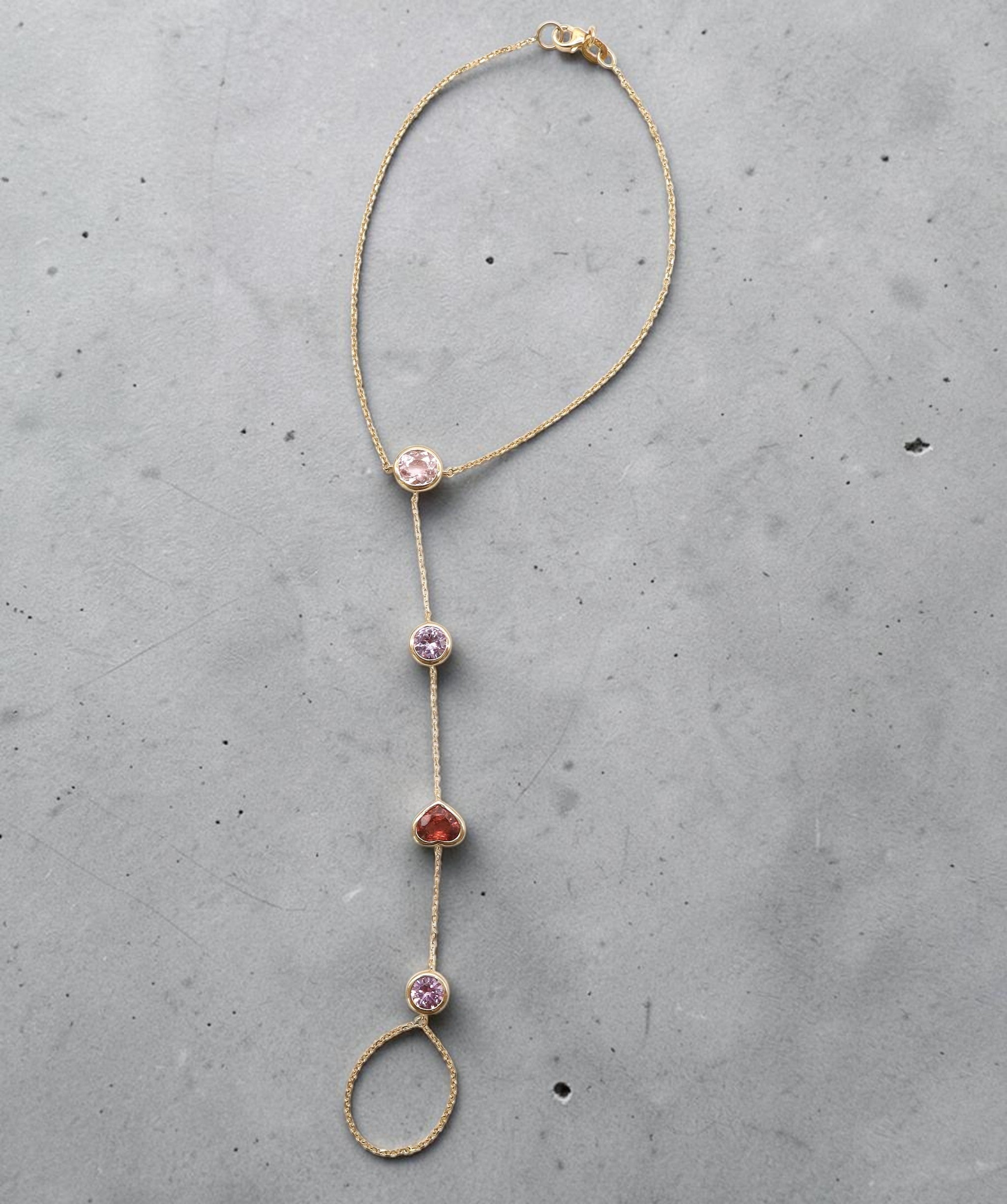 Handchain Spinel Tourmaline malaya Garnet DXBS6642