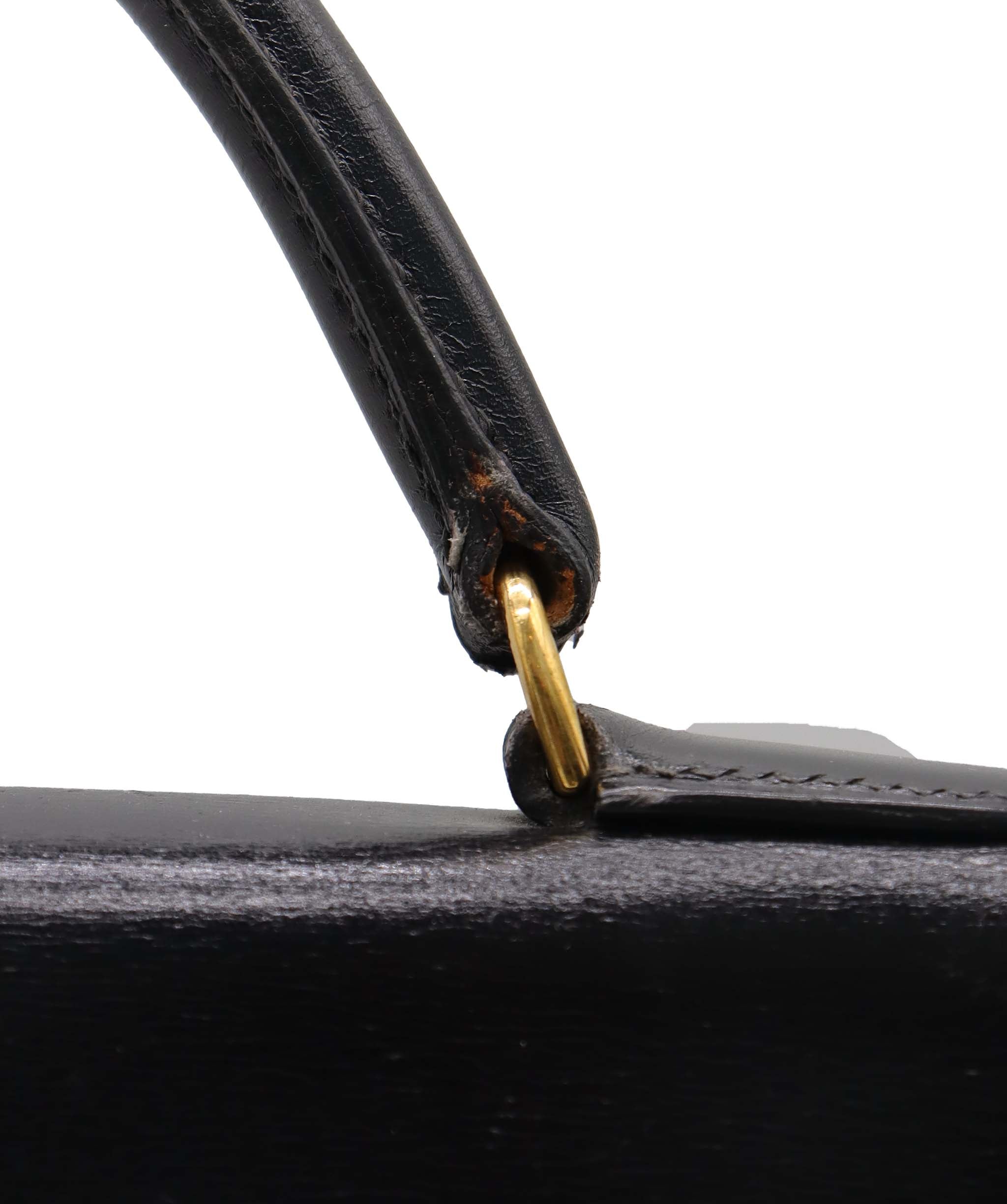 Hermes Kelly 32 Box Black AGC3536