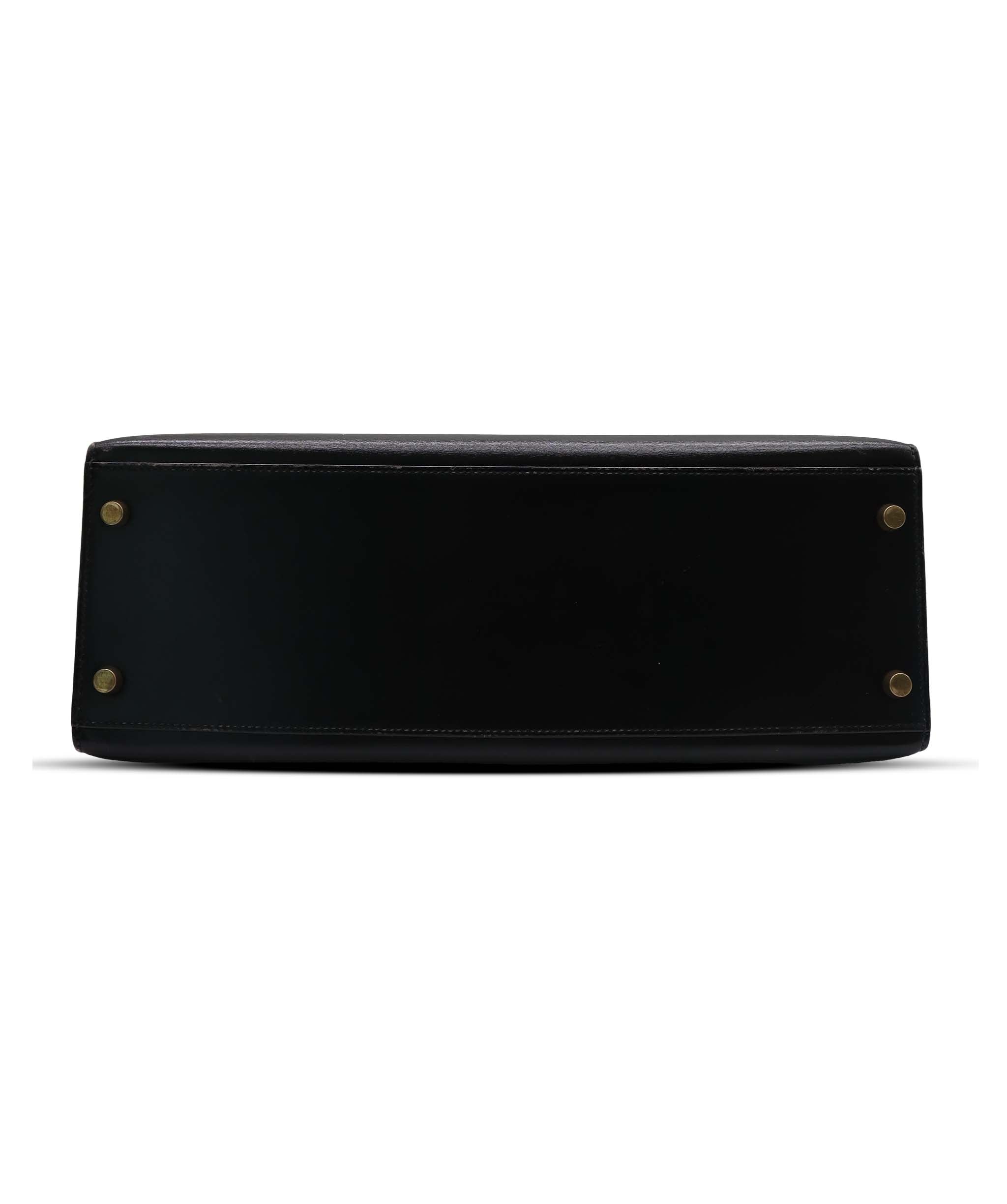 Hermes Kelly 32 Box Black AGC3536