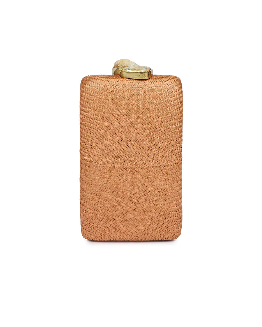 Joyce Toast Vertical Clutch with Citrine Stone