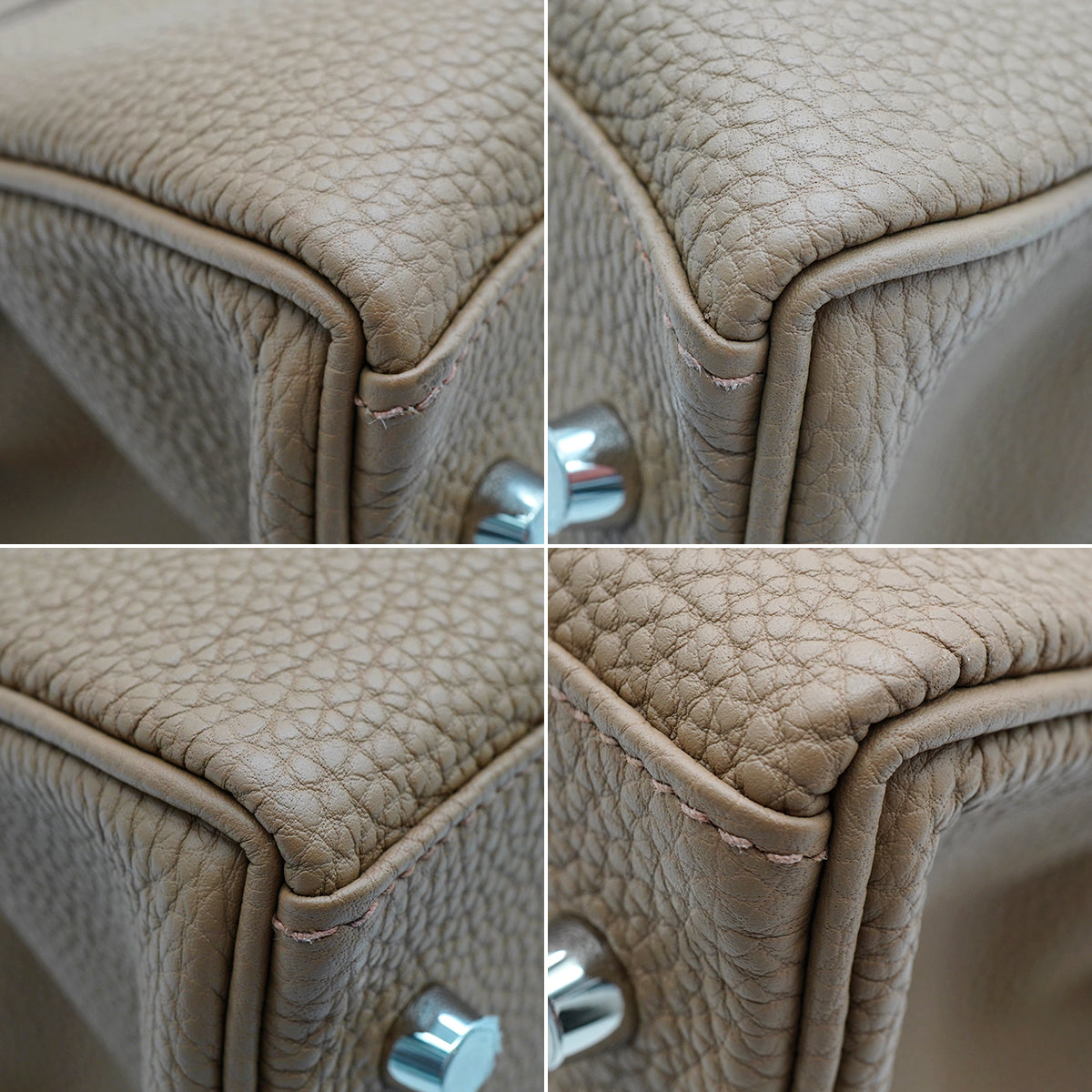 HERMES KELLY 42 RETOURNE BEIGE MARFA TOGO HAND SHOULDER BAG 2024 W STAMP PALLADIUM HARDWARE 90342566