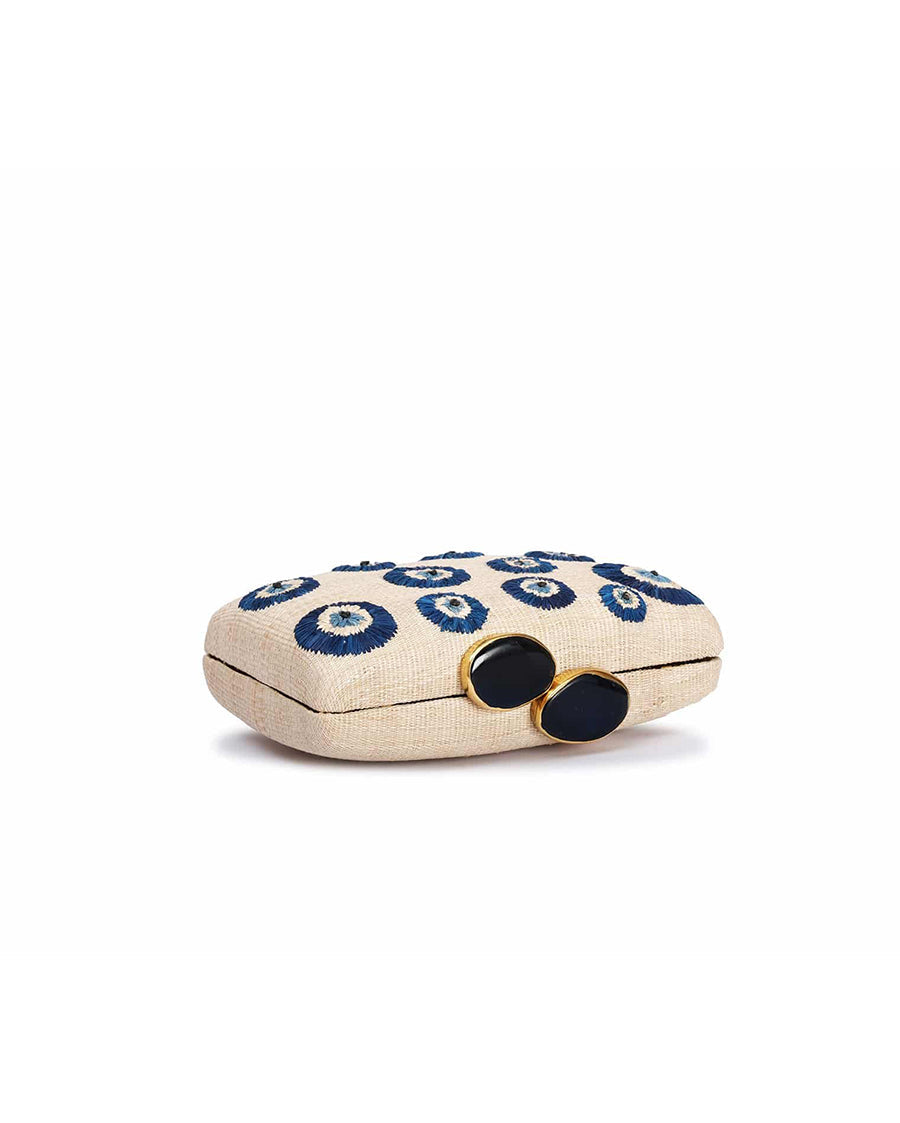 Kapre Evil Eye Clutch with Marble Stone