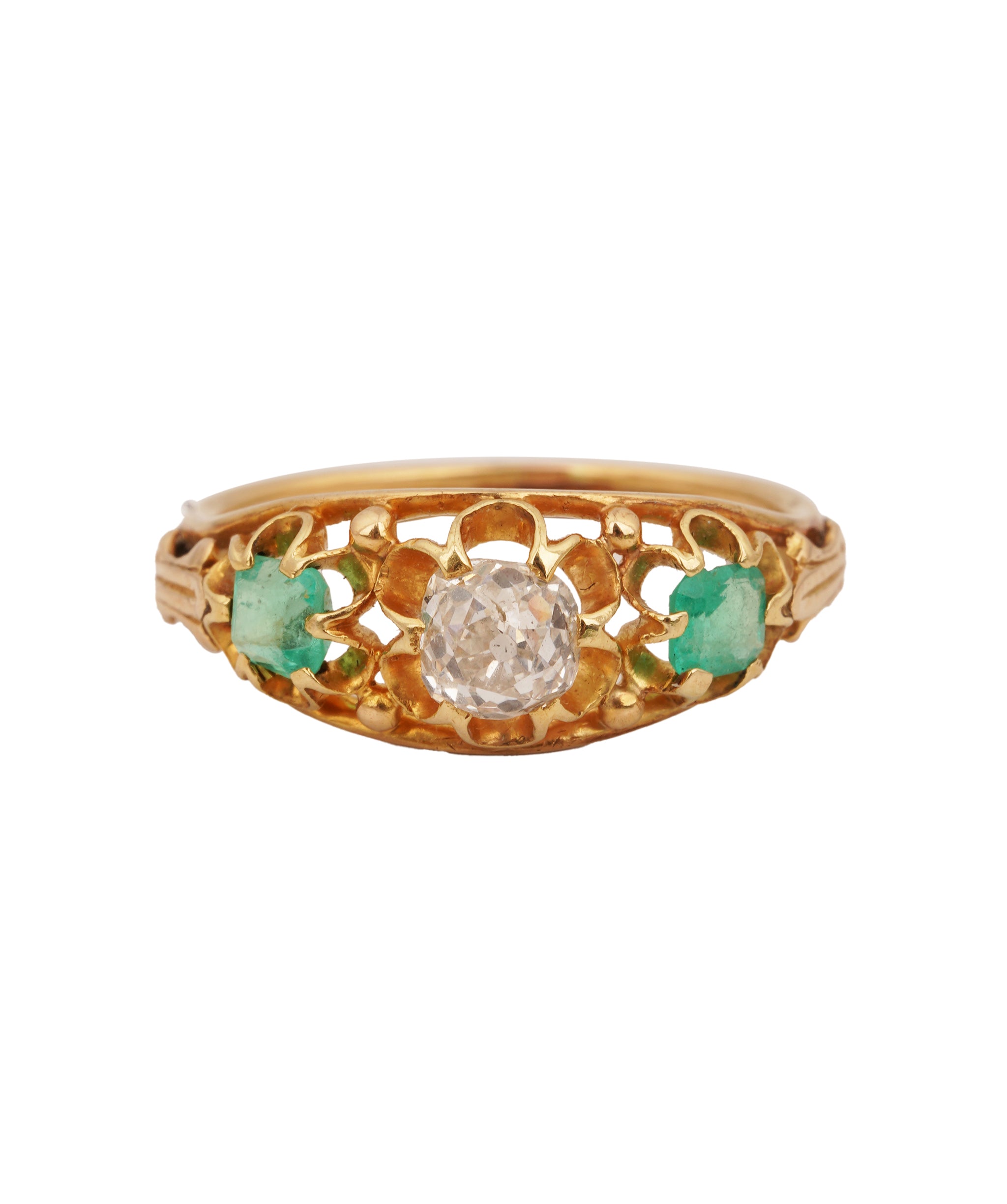 EMERALD DIAMOND 5 STONE TB4