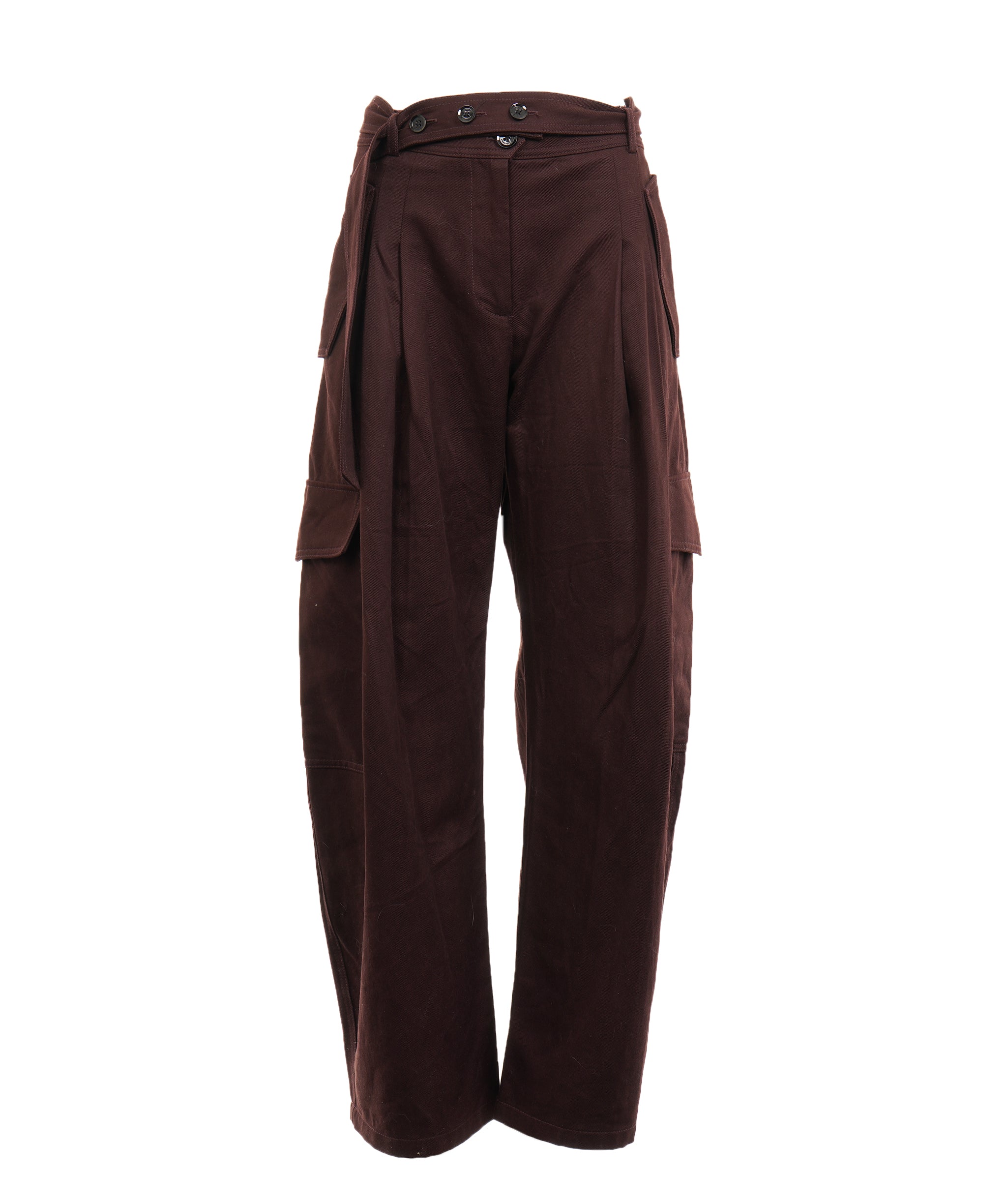 Zara Luxe Range Burgundy Cargo Smart Trousers ALC4323