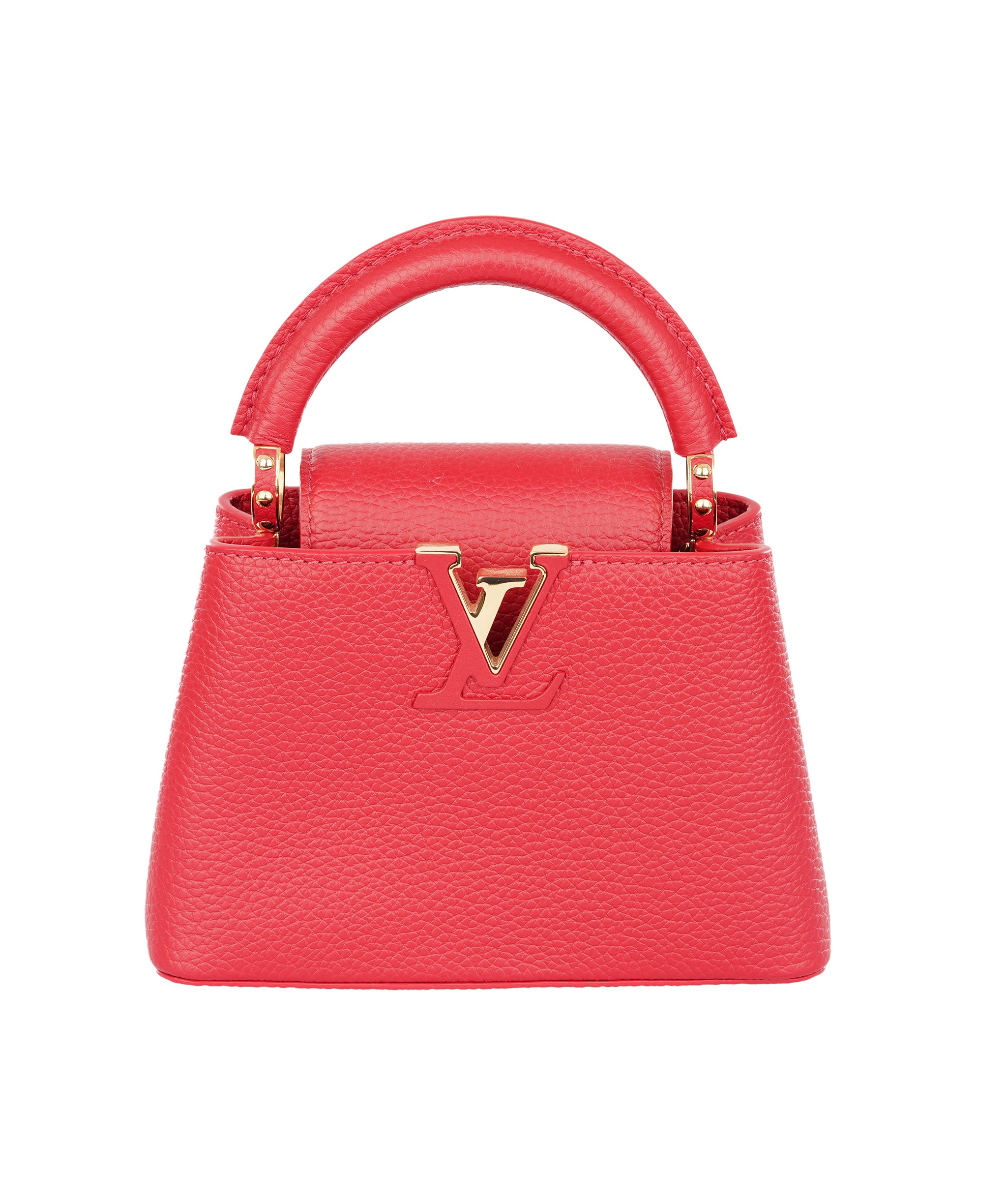 Louis Vuittion Scarlet Red Capucines Mini Taurillon Leather Bag ALTC1188