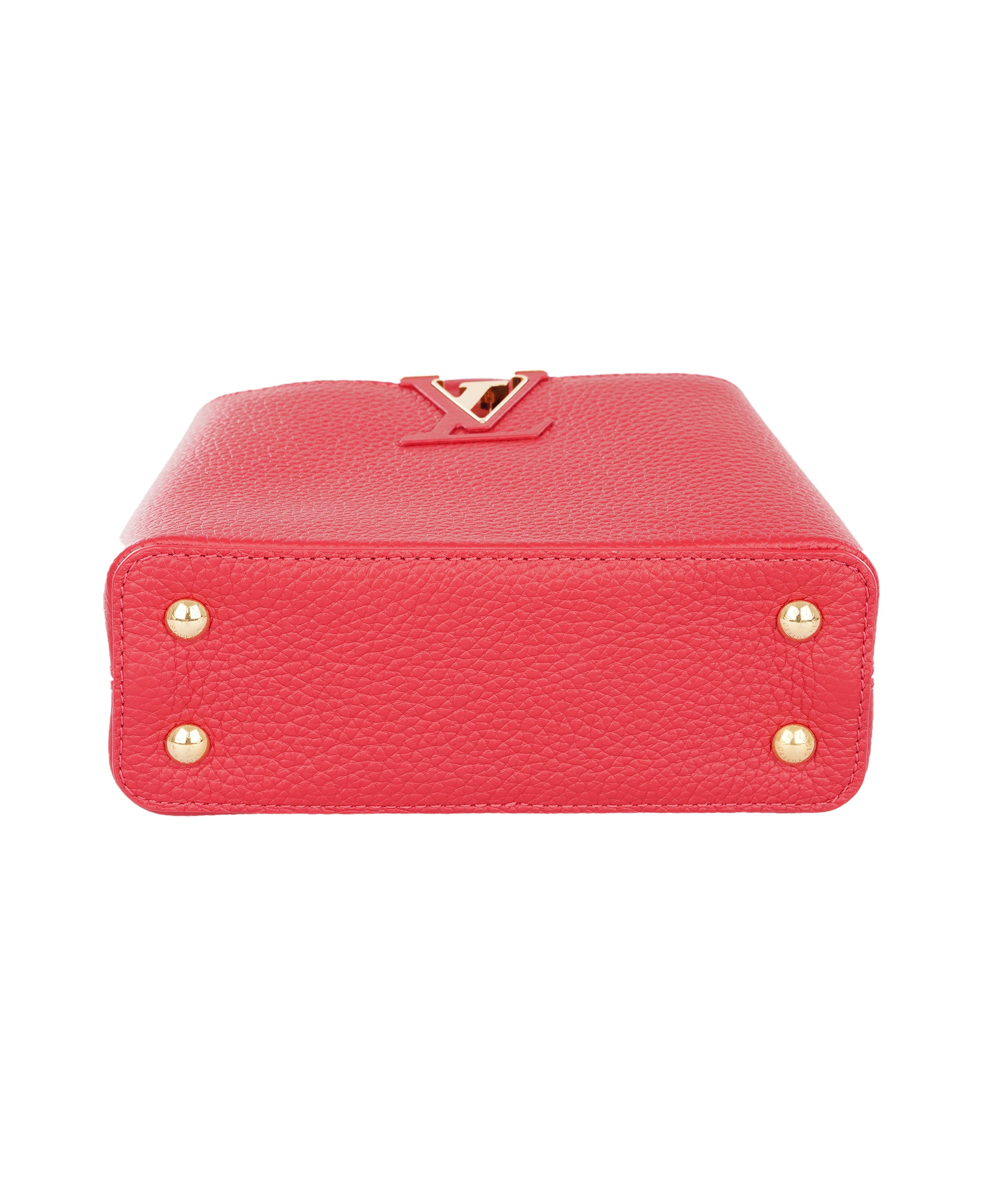 Louis Vuittion Scarlet Red Capucines Mini Taurillon Leather Bag ALTC1188