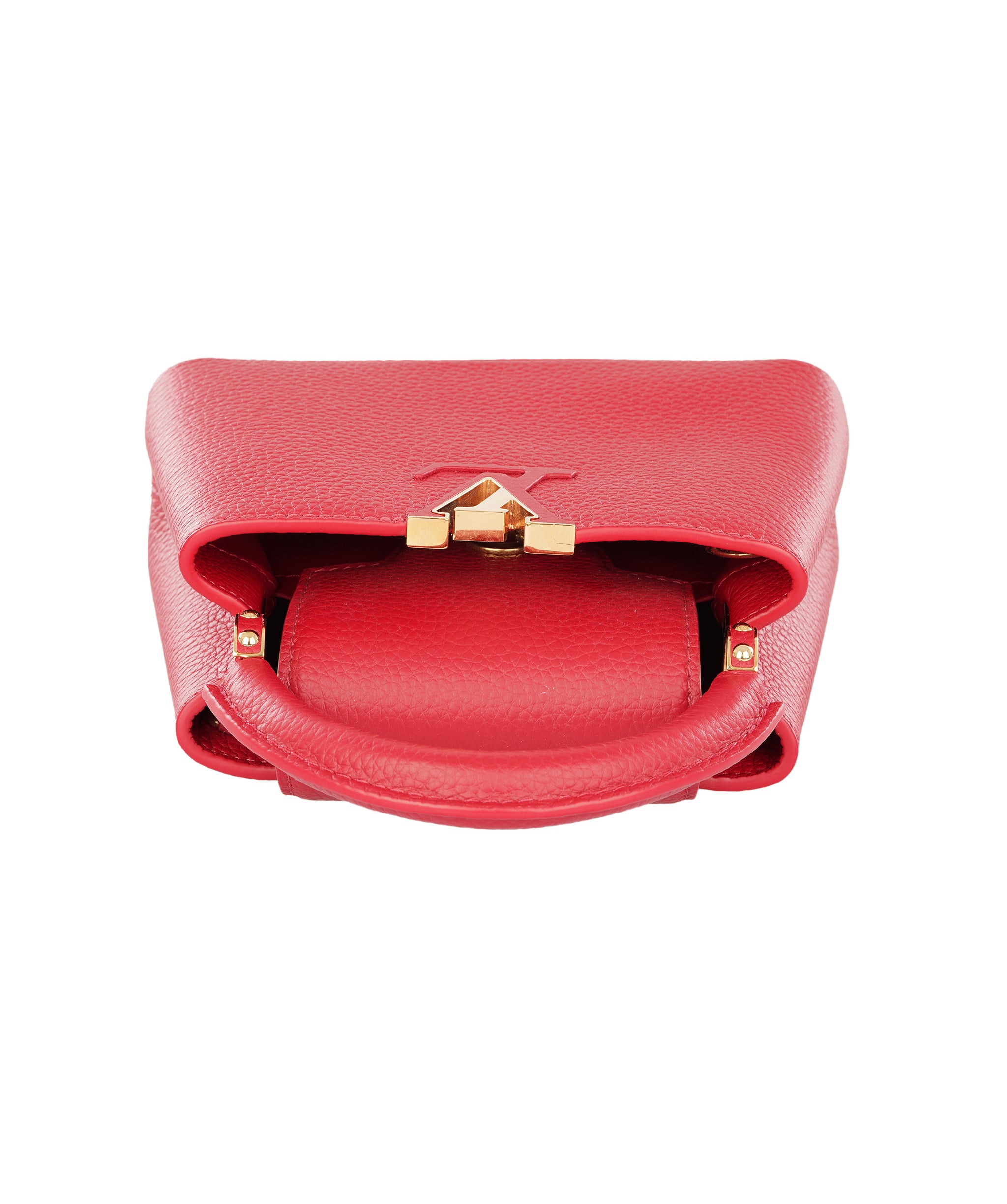 Louis Vuittion Scarlet Red Capucines Mini Taurillon Leather Bag ALTC1188