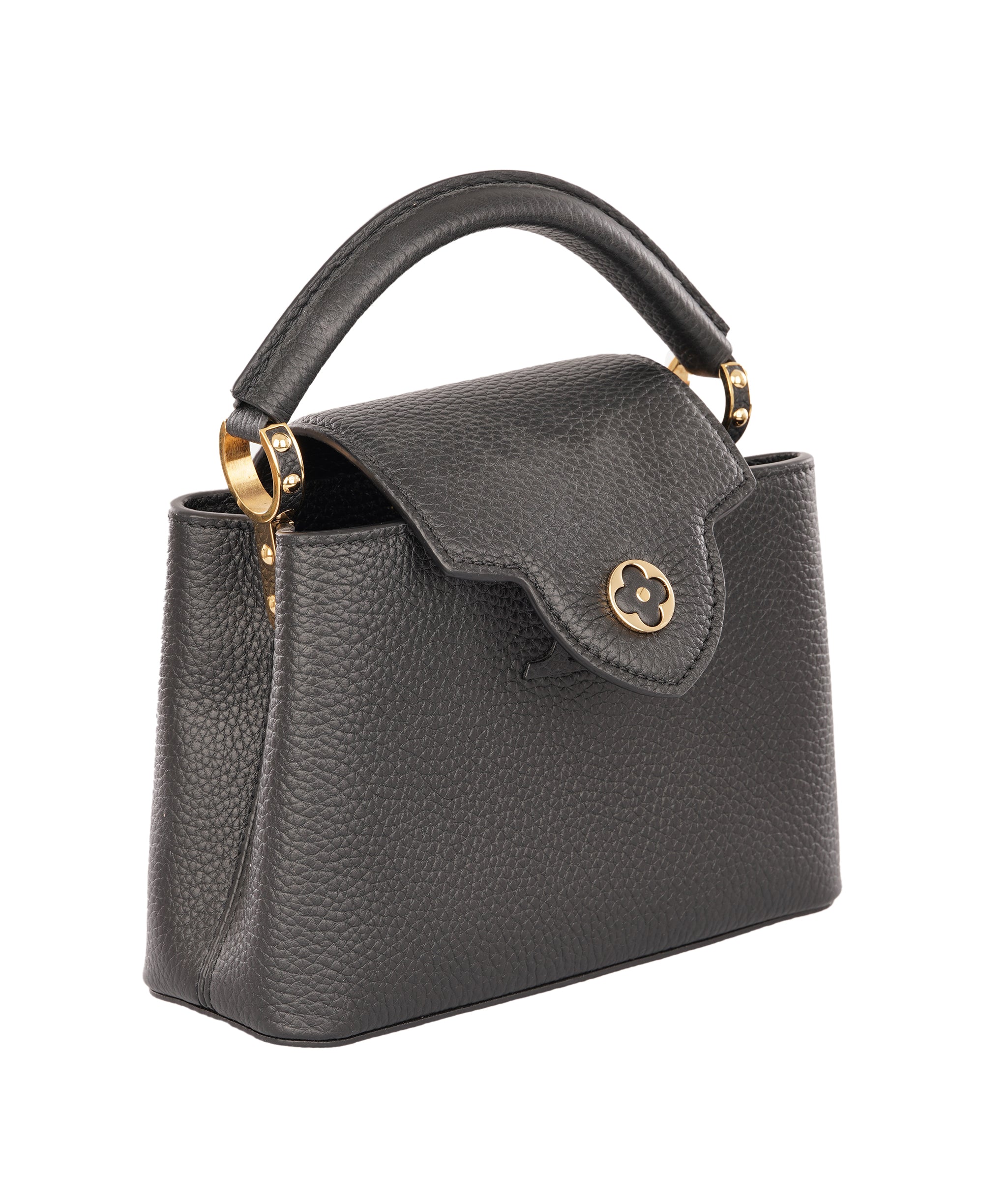 Louis Vuittion Black Capucines Mini Taurillon Leather Bag ALTC1191
