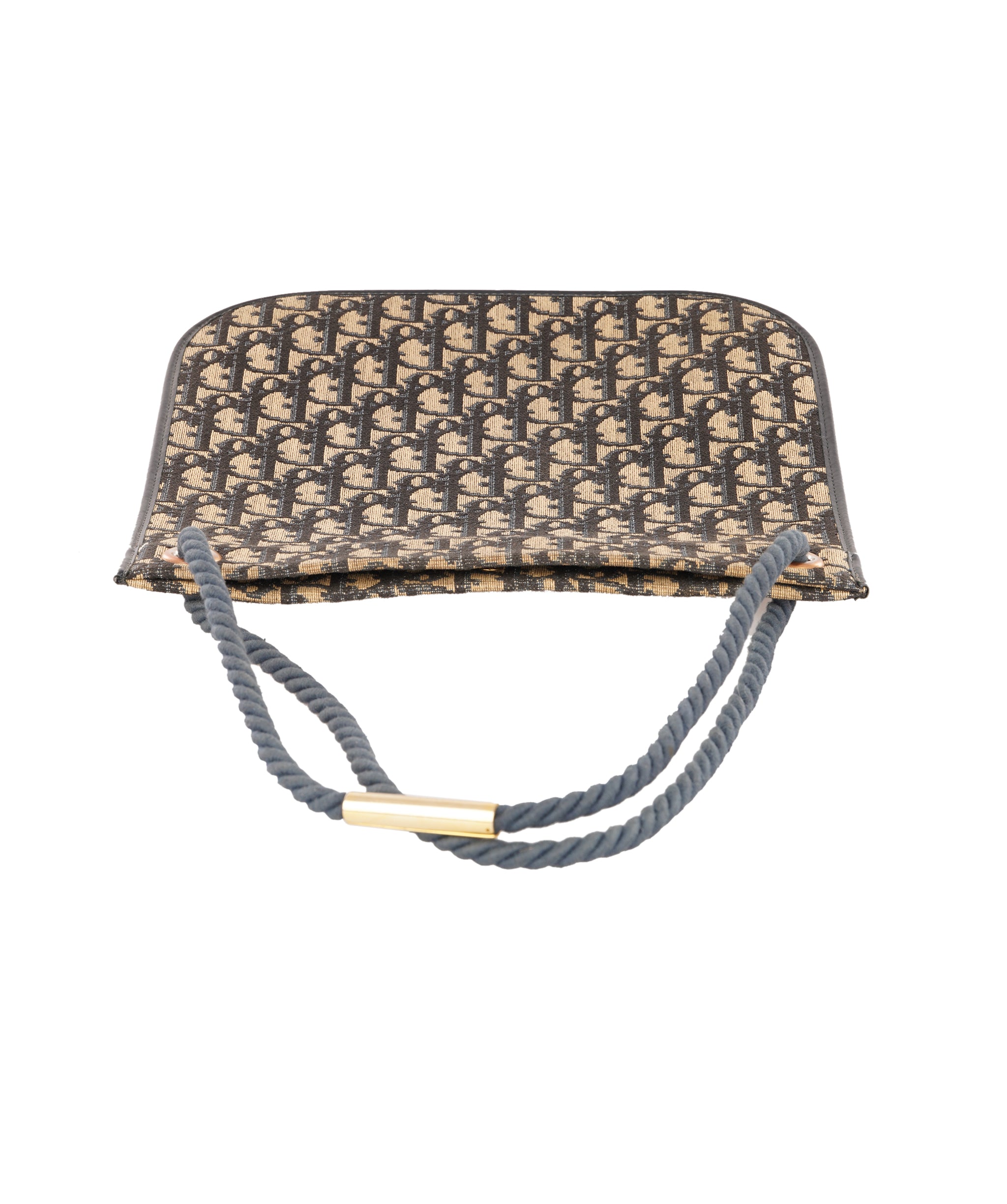 Christian Dior Navy Blue Trotter Monogram Canvas Shoulder Bag ALC4367