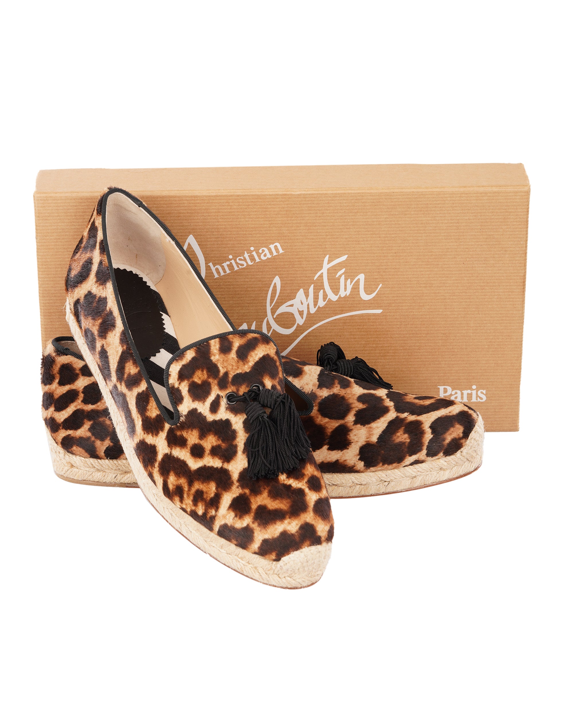 Christian Louboutin Spanish Cheeta Flat Pony ALC4352