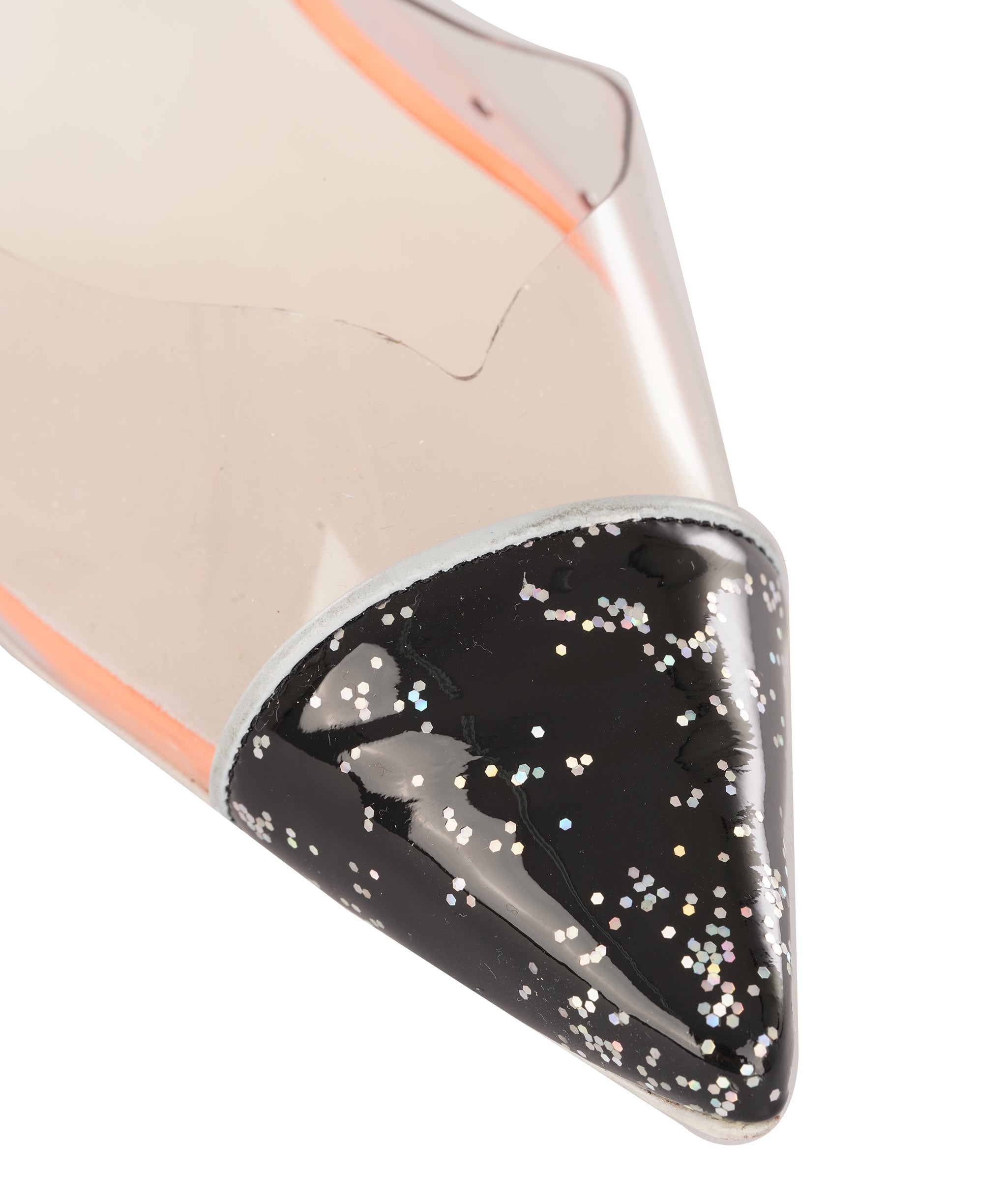 Sophie Webster Black Glitter 100mm High Heels ALC4350