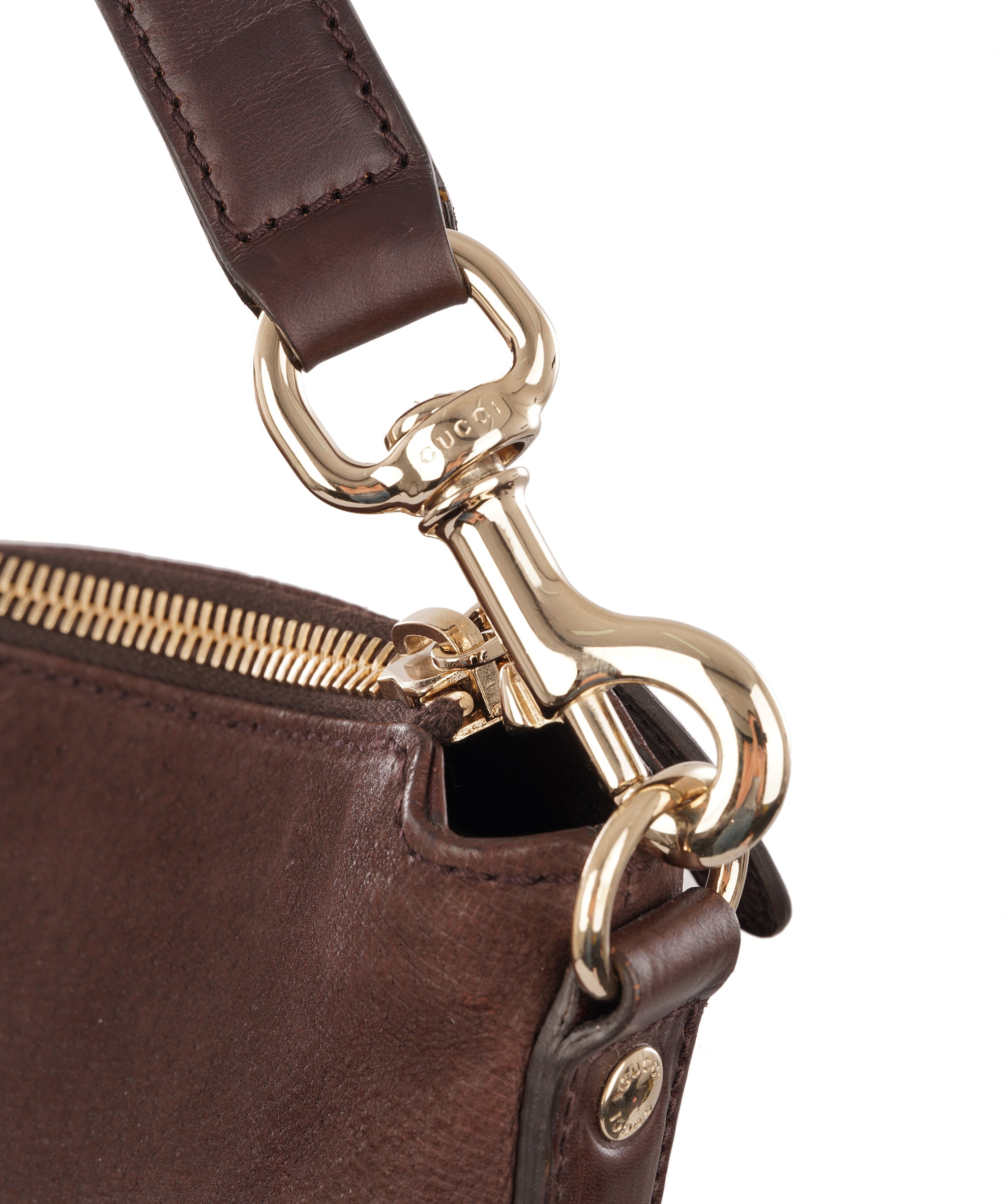 Gucci Large Brown Suede Attache Shoulder Bag ALC4345