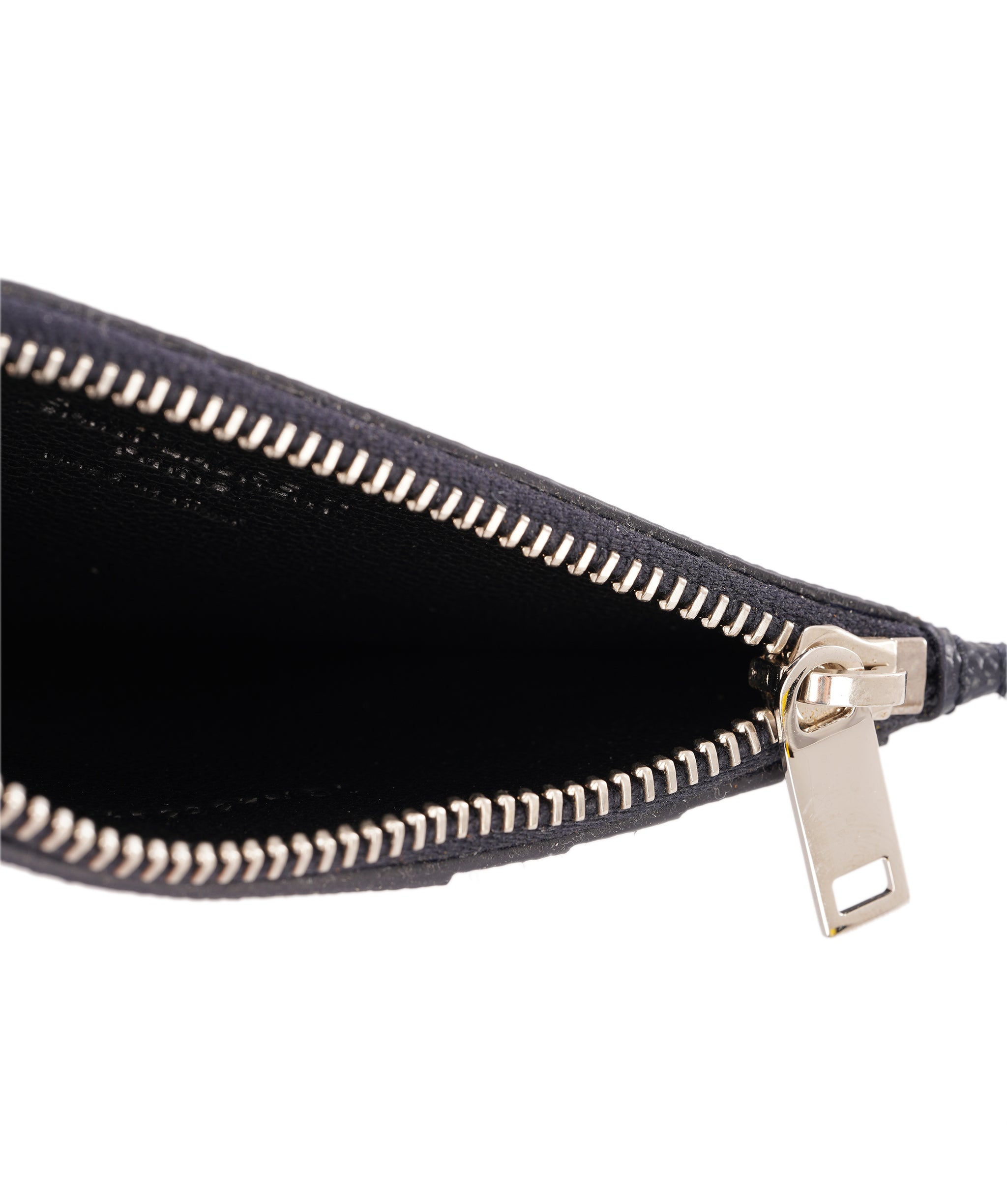 Yves Saint Laurent Navy Blue Leather 5 Fragment Zipped Card Case ALC4344