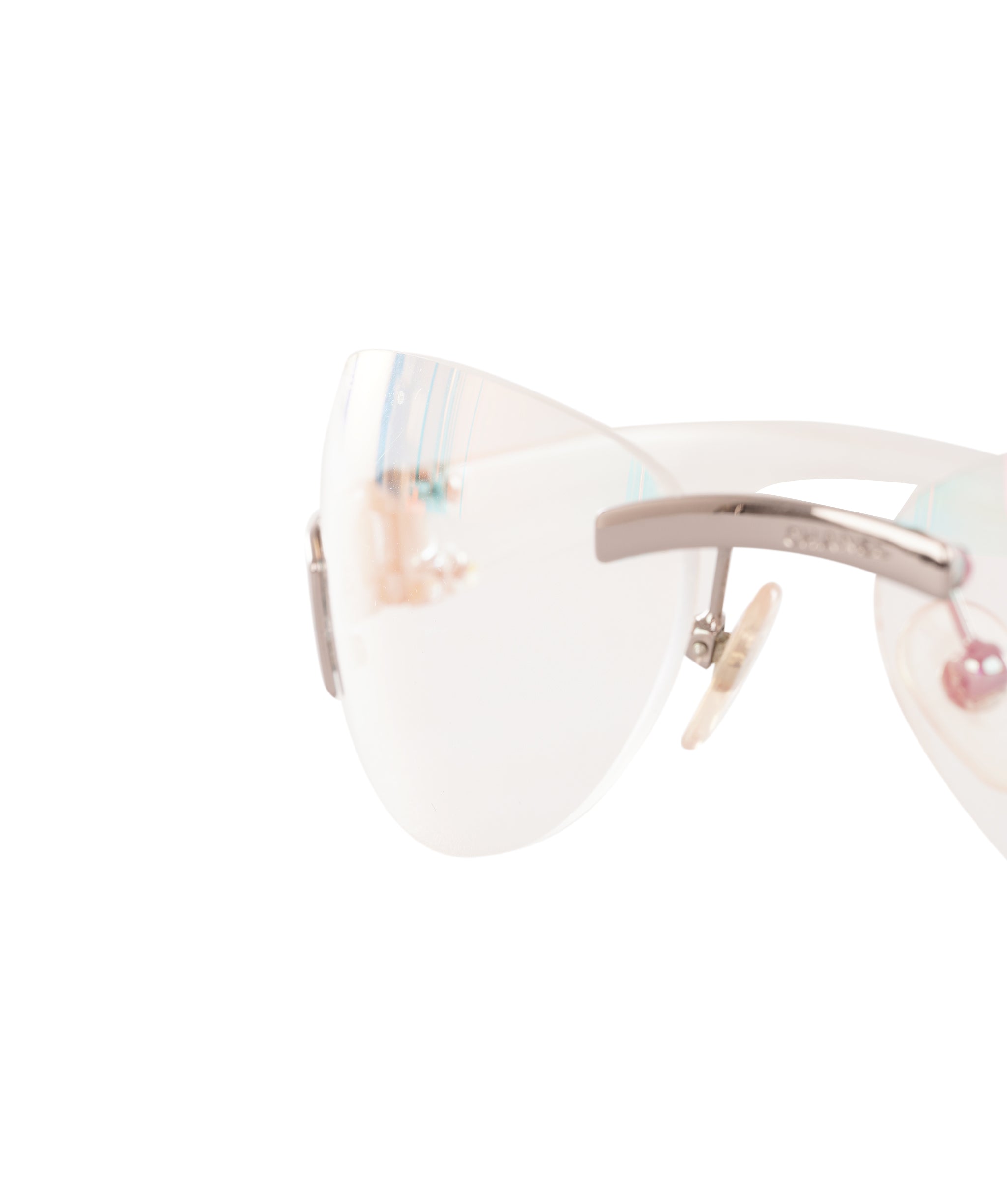 Chanel Vintage Transparent Rimless CC Sunglasses ALC4339