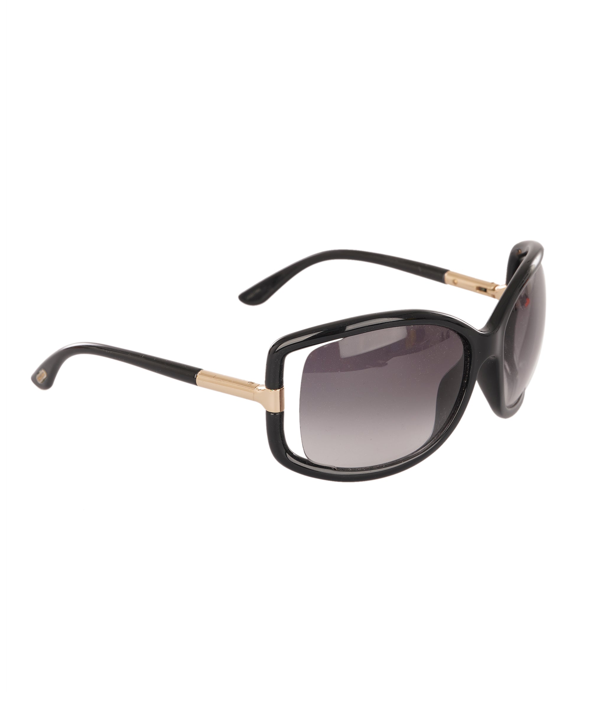 Tom Ford Black Anais Sunglasses with Gold Accents ALC4343