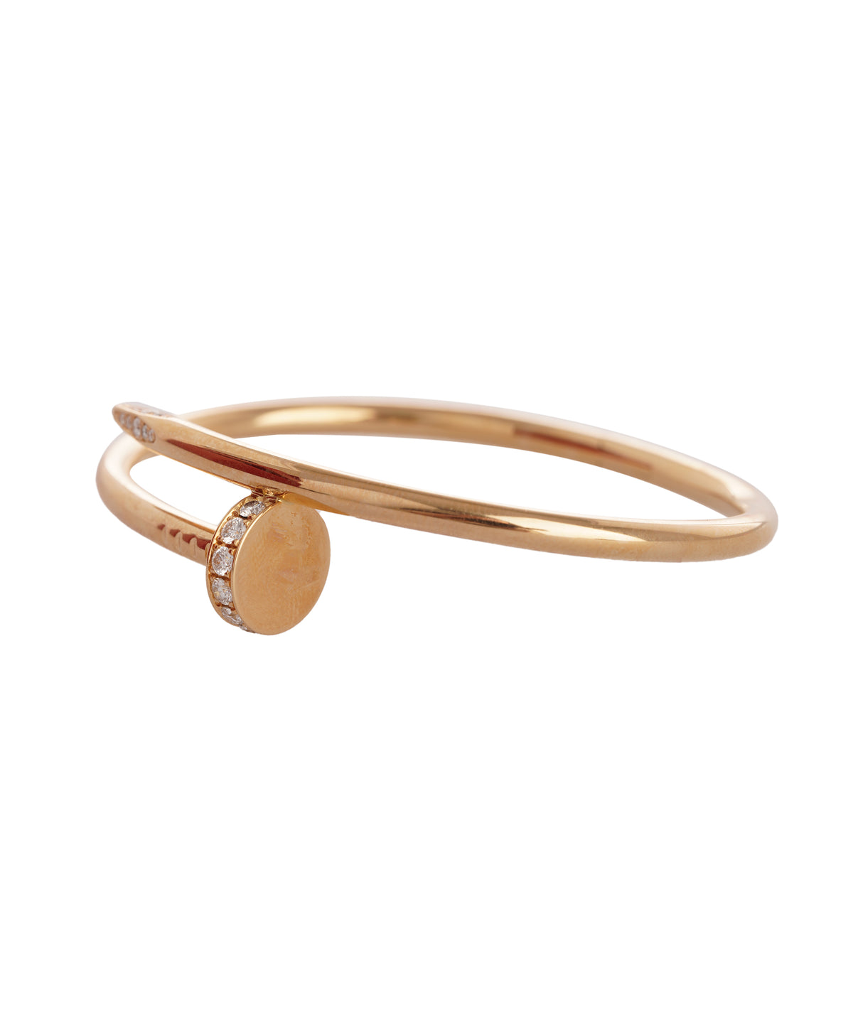 Juste en clou with diamonds in yellow gold size 16 ALTC0549