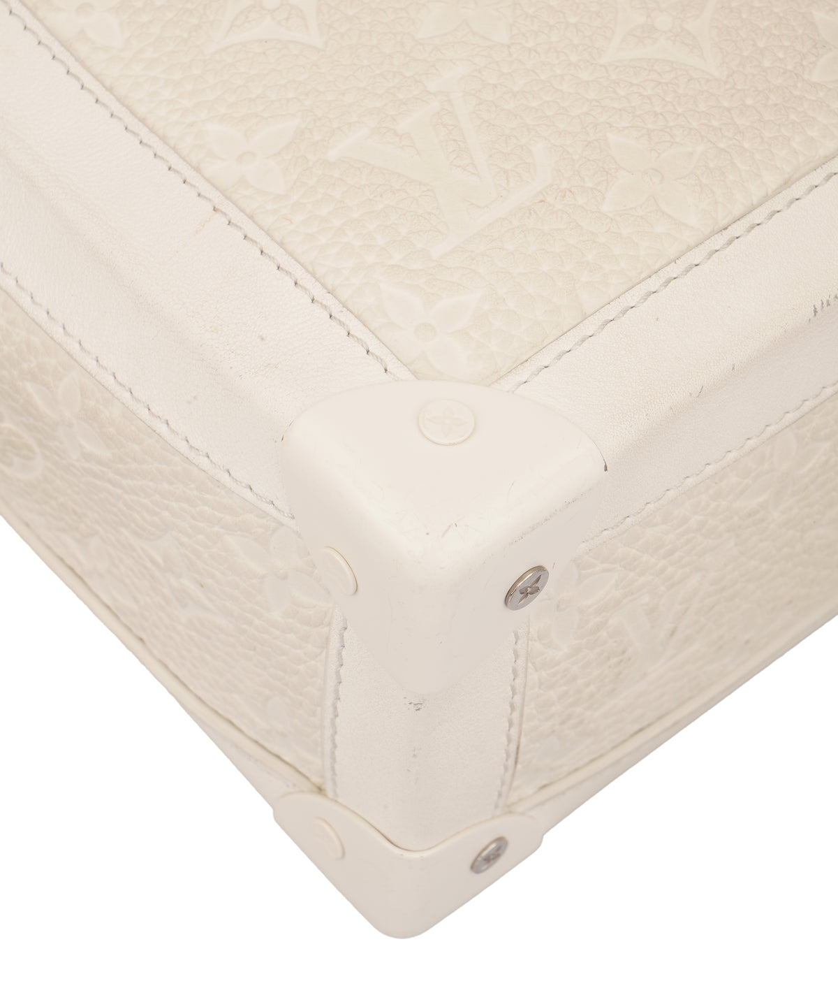 Louis Vuitton White Monogram Soft Trunk Bag C371458