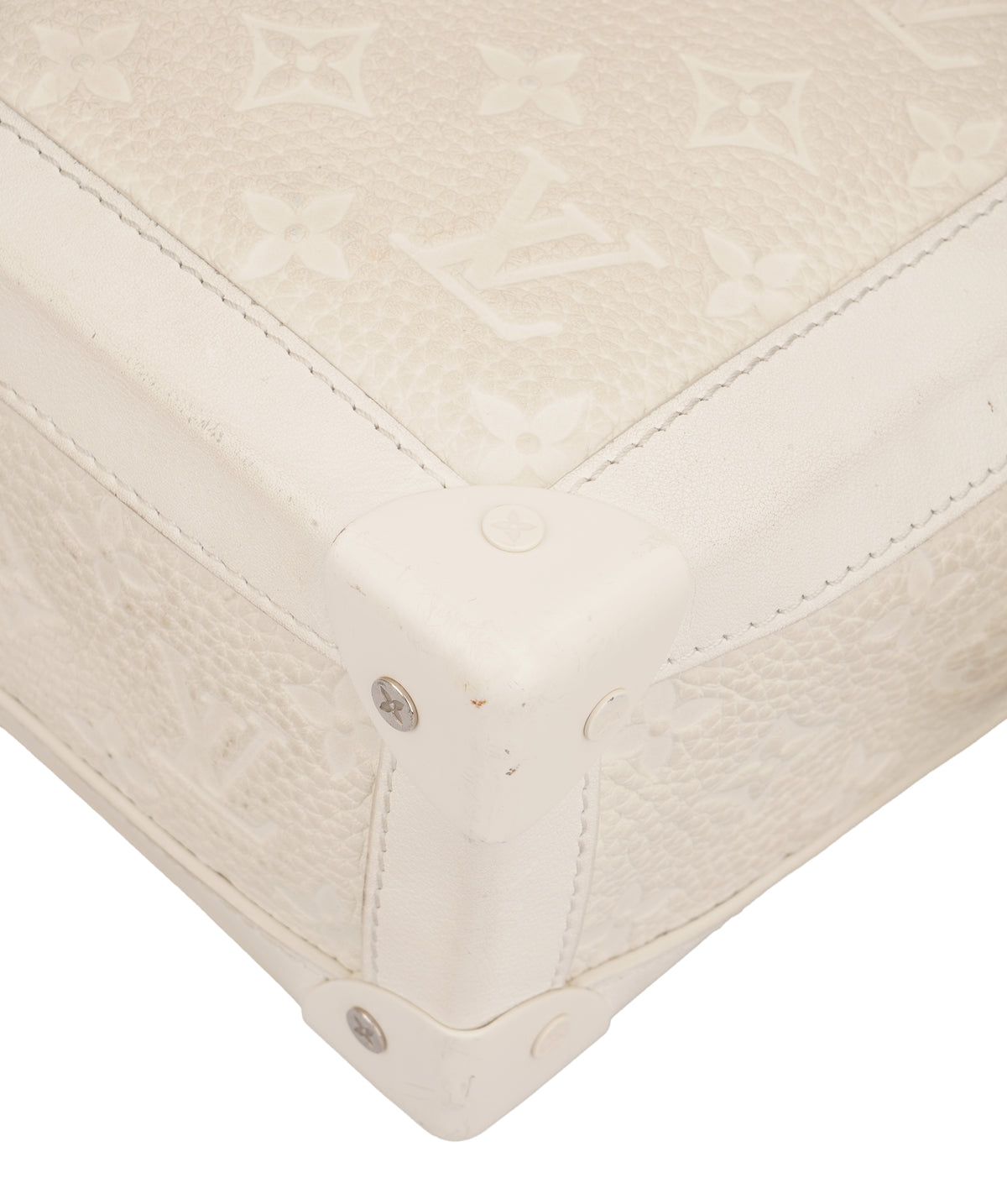 Louis Vuitton White Monogram Soft Trunk Bag C371458
