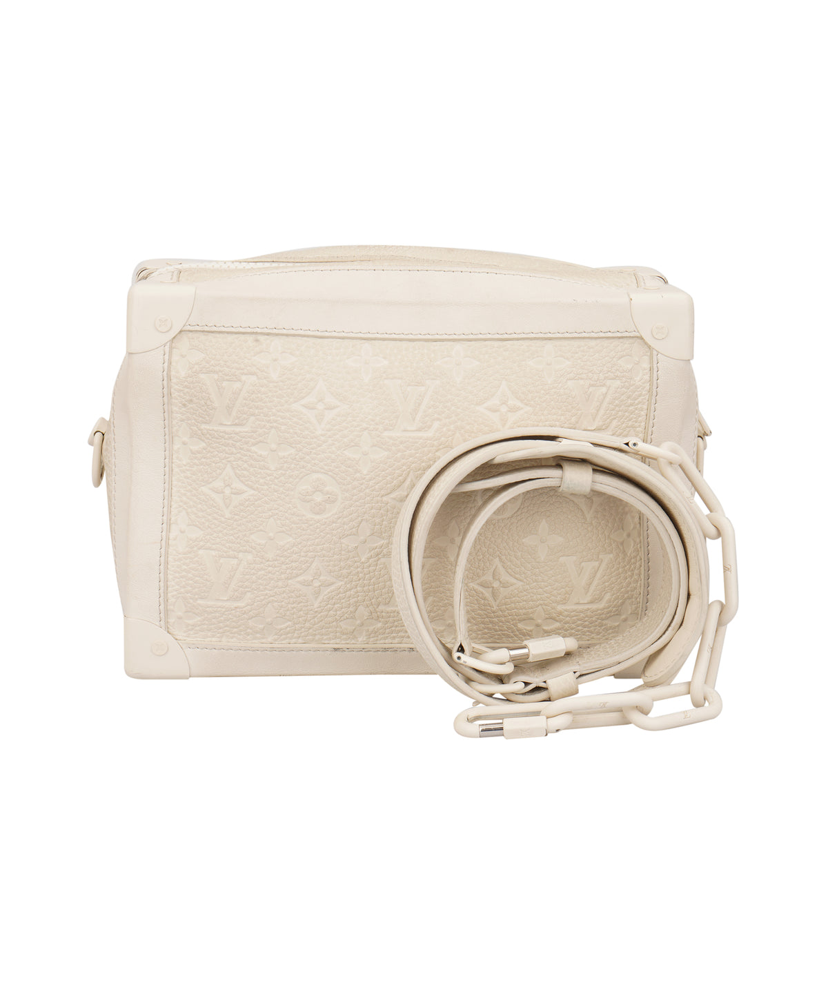 Louis Vuitton White Monogram Soft Trunk Bag C371458