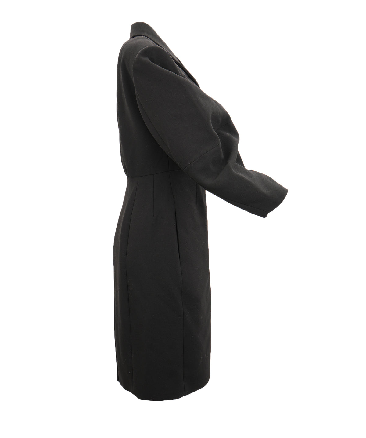 Dolce & Gabbana Black Double-Breasted Wool Coat ANC2079