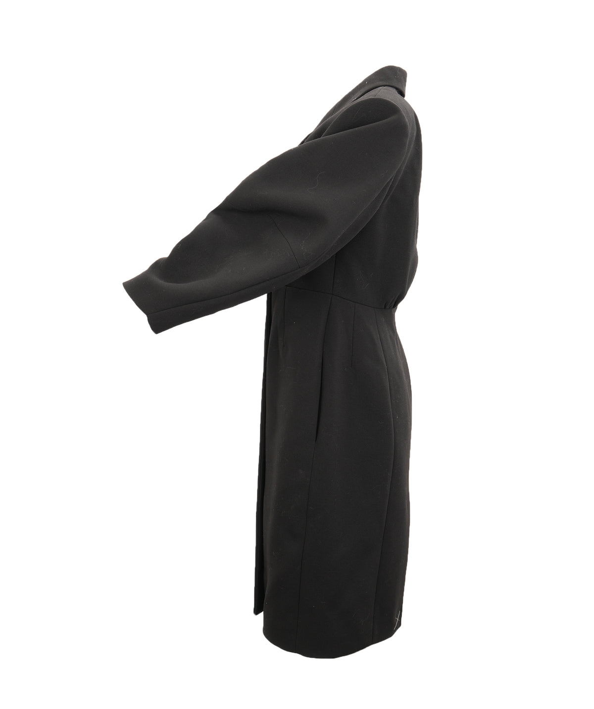 Dolce & Gabbana Black Double-Breasted Wool Coat ANC2079