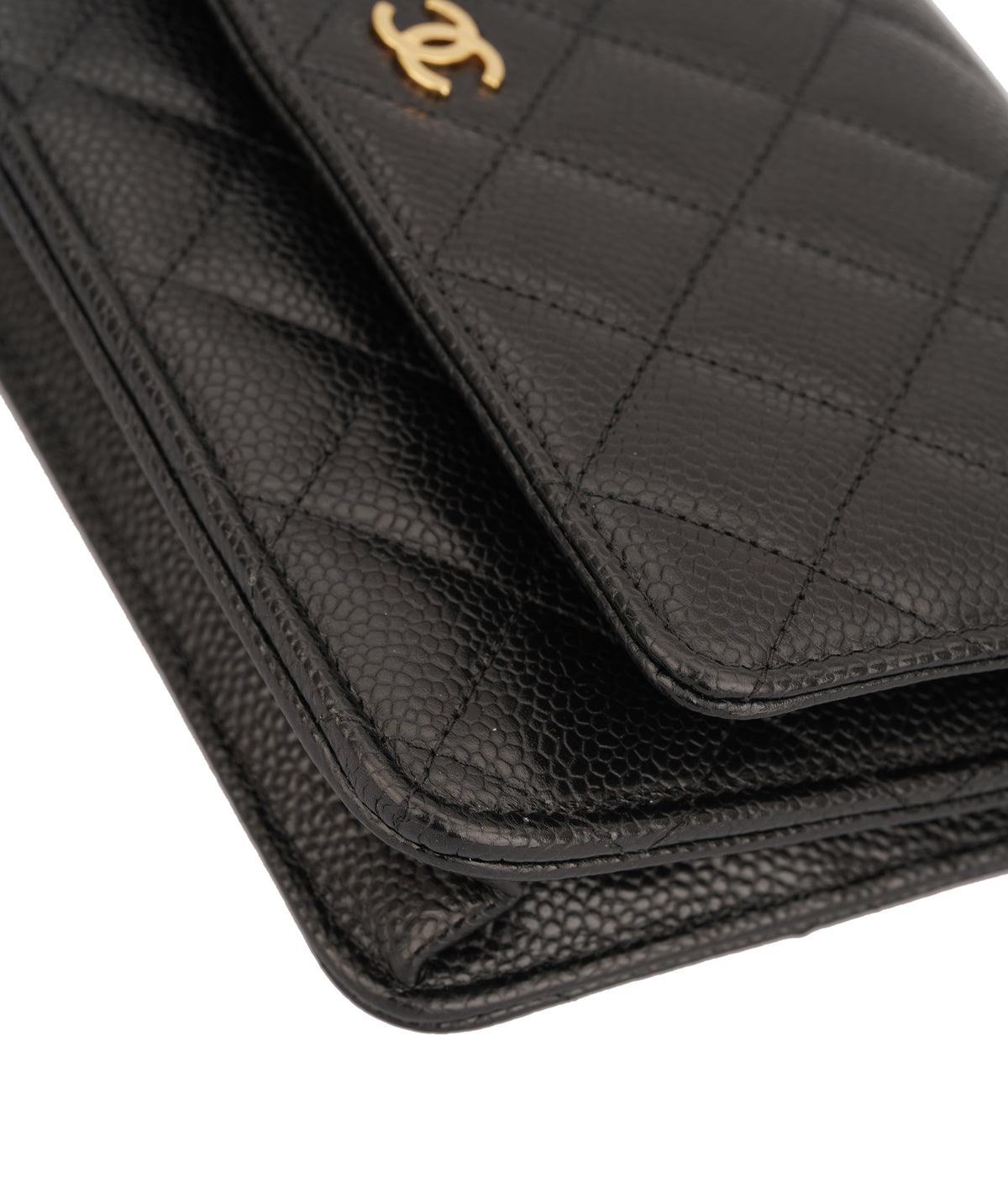 Chanel Caviar Wallet On Chain DBXL0160