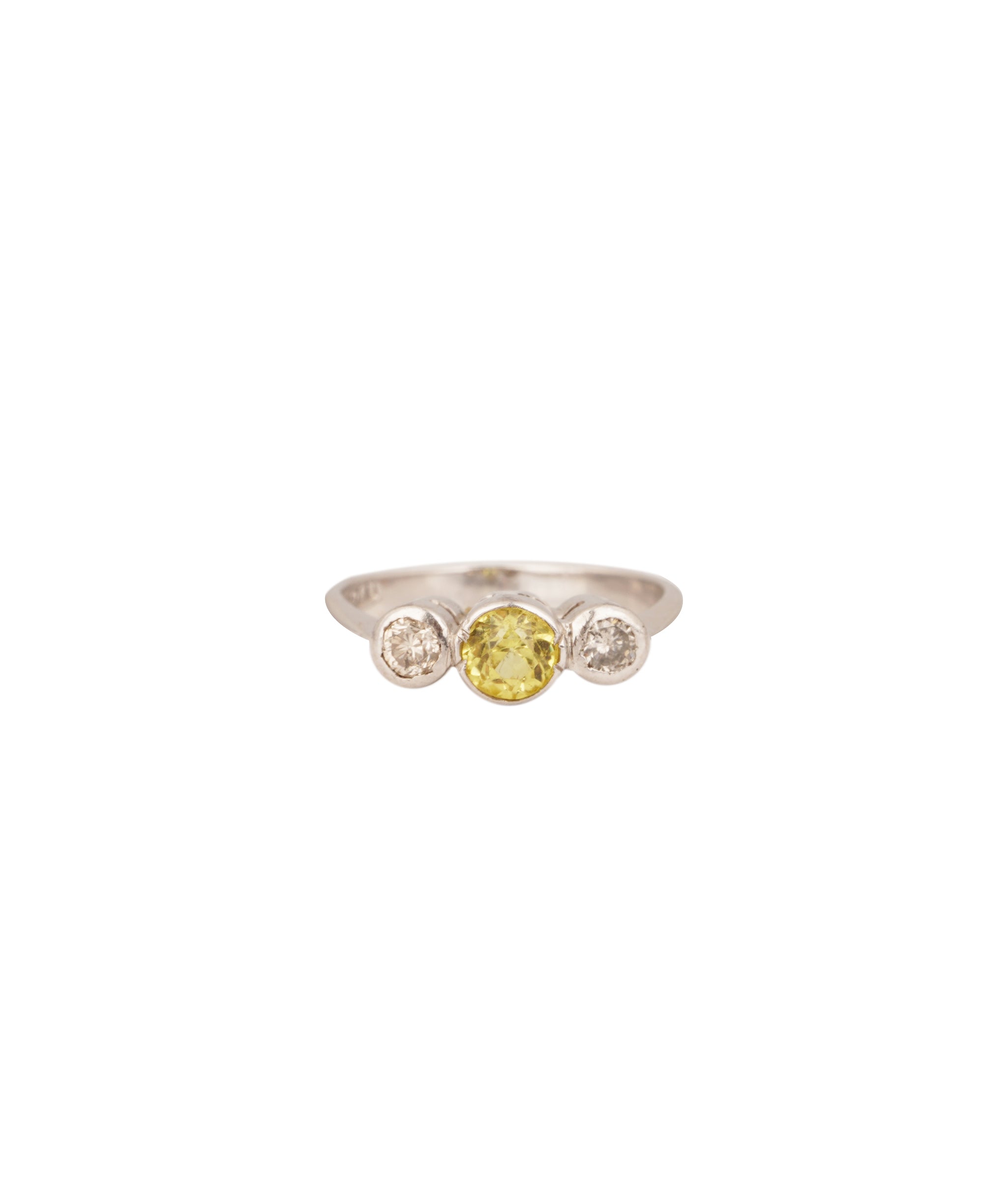 Yellow Sapphire and Diamond Ring WAHA260