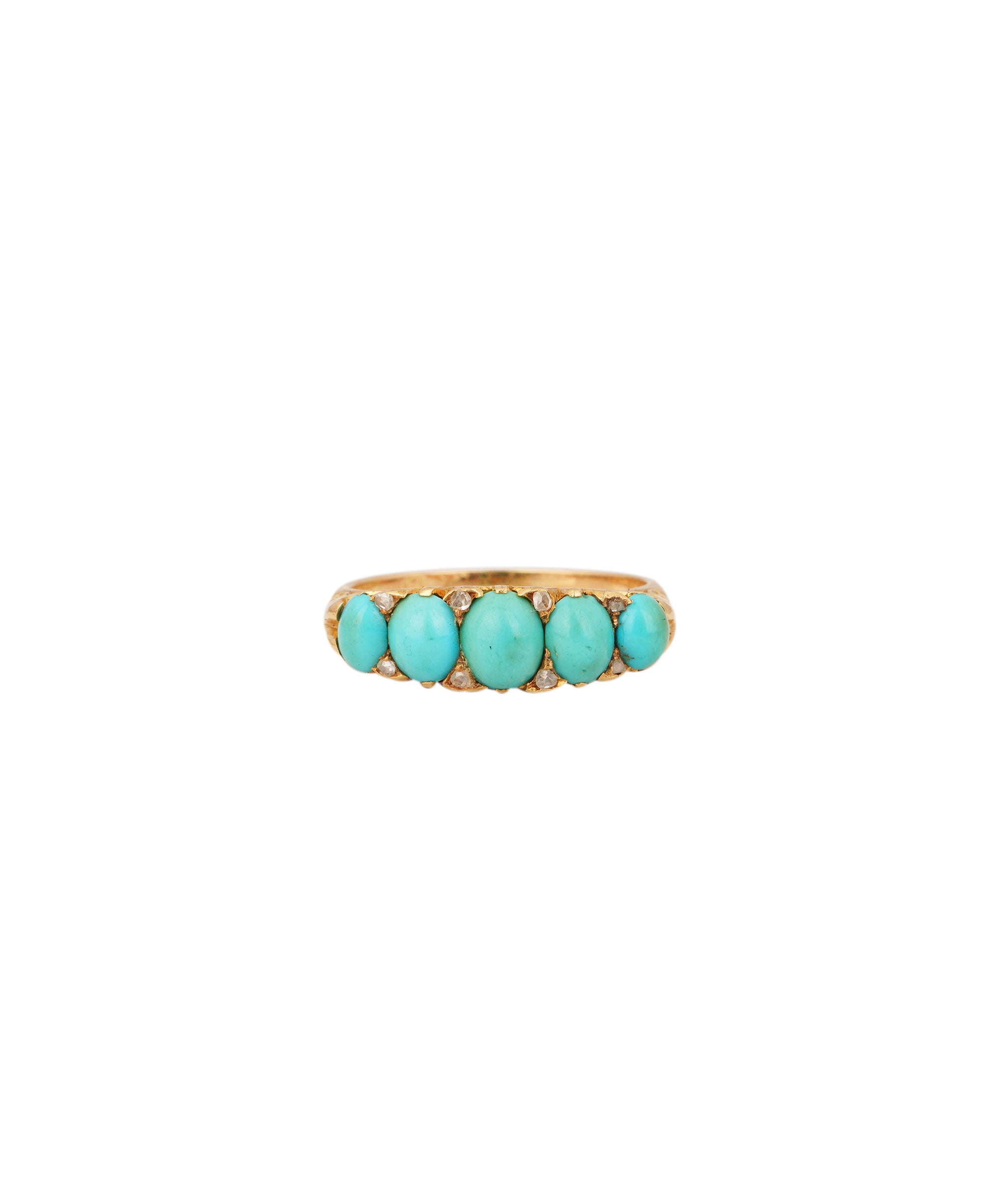 Antique Turquoise 5-Stone Ring WAHLKA-7