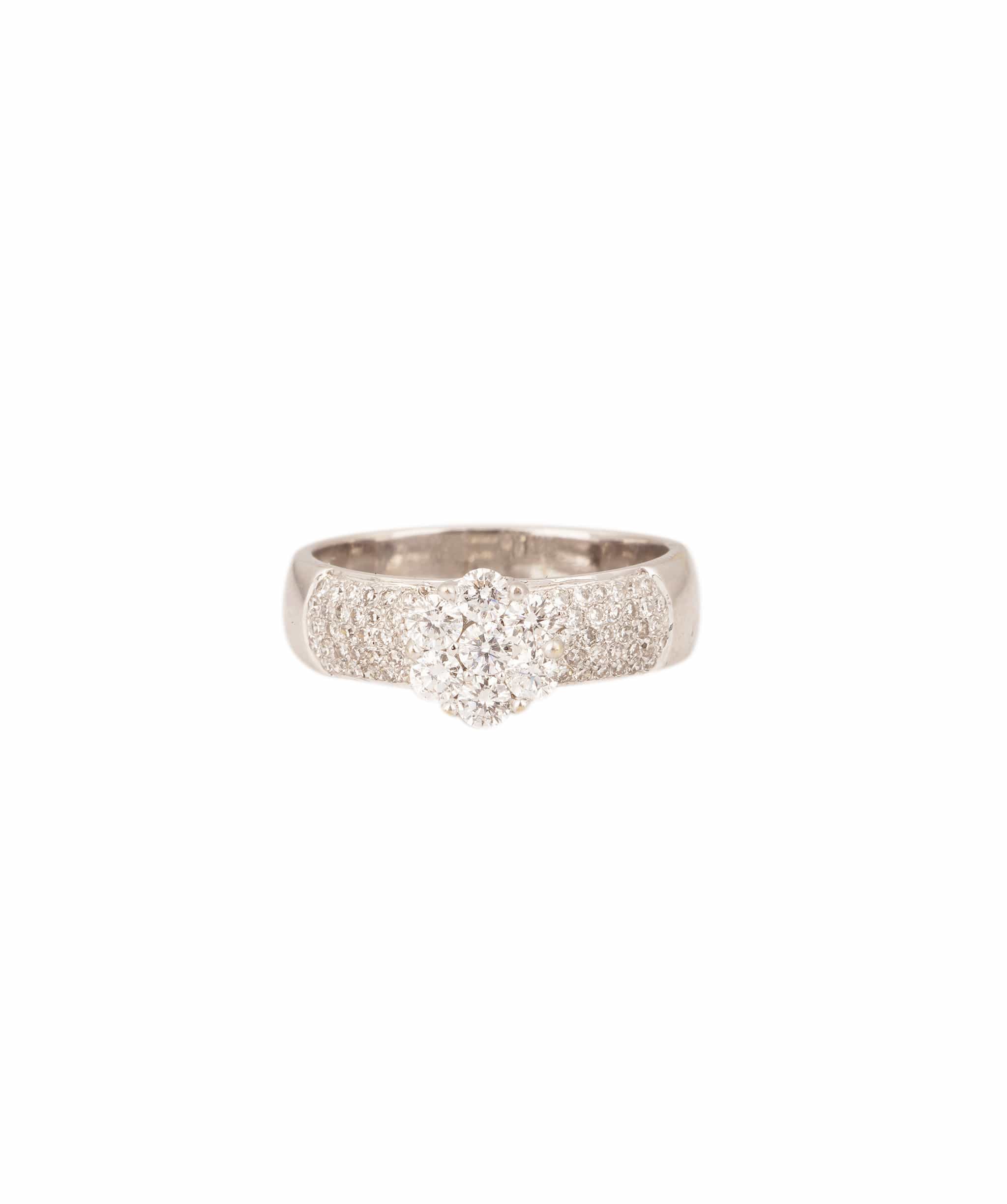 Luxury Promise Diamond Cluster Ring WA25429