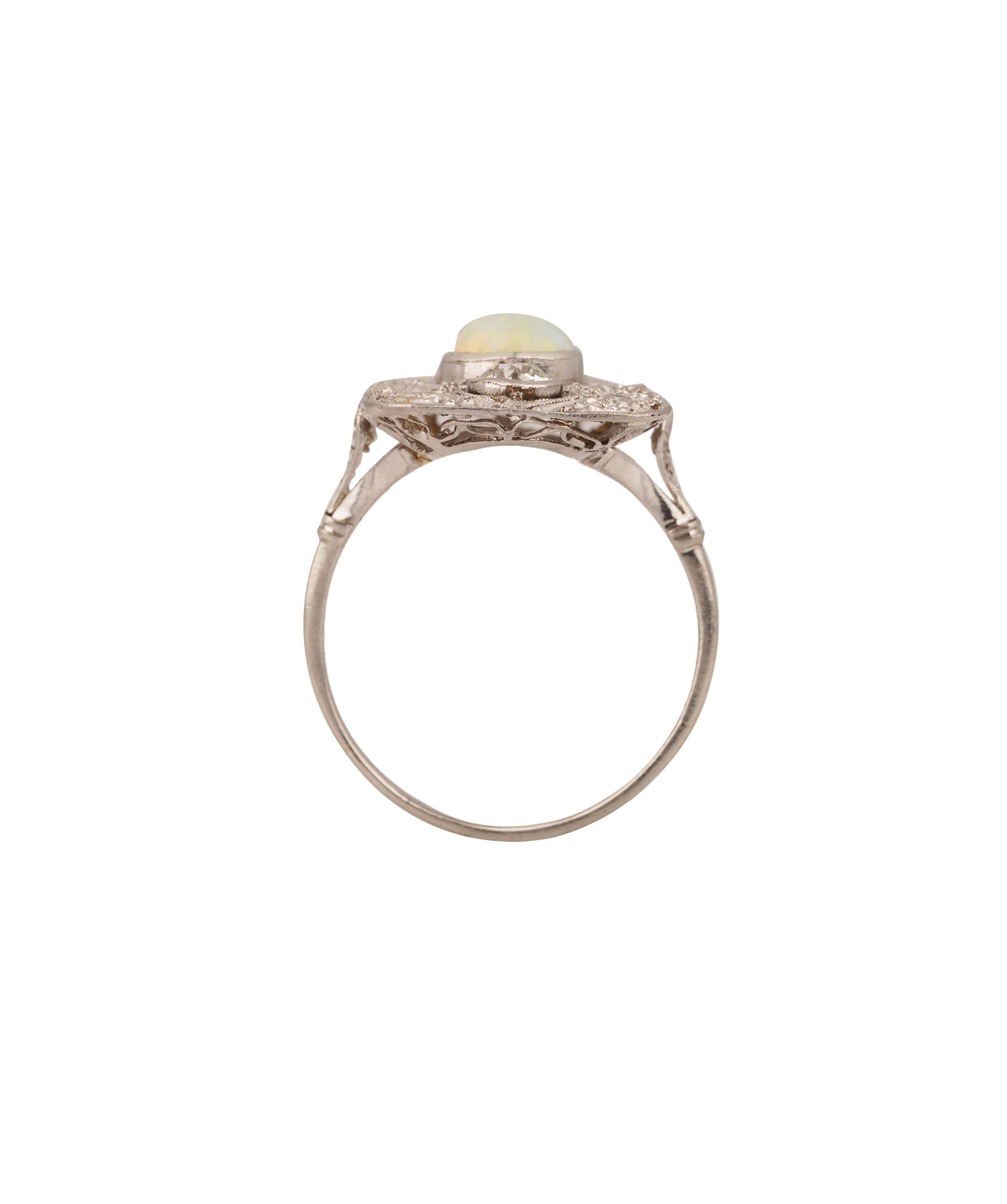 Opal and Diamond Art Deco Ring WA25363