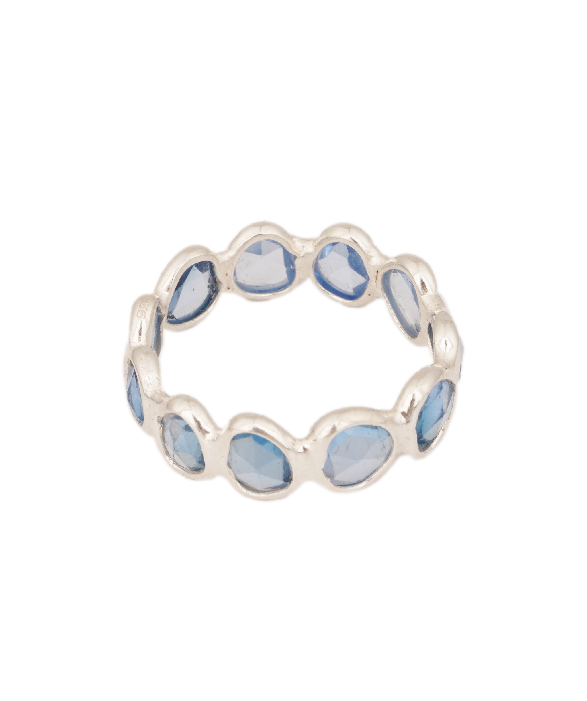 Blue Topaz Oval Eternity Ring ANC1767