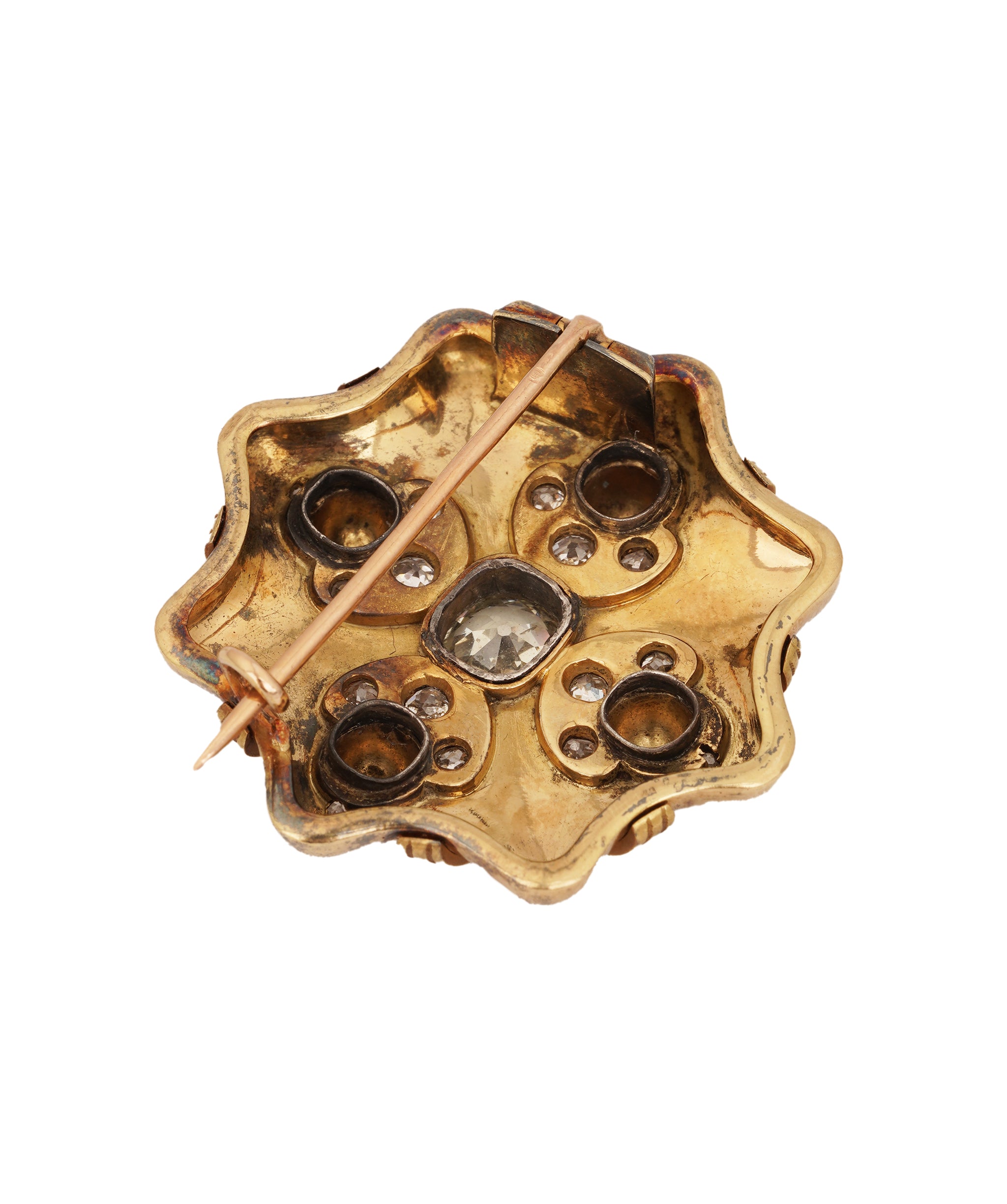 Antique Star-Shaped Diamond Brooch WA23636