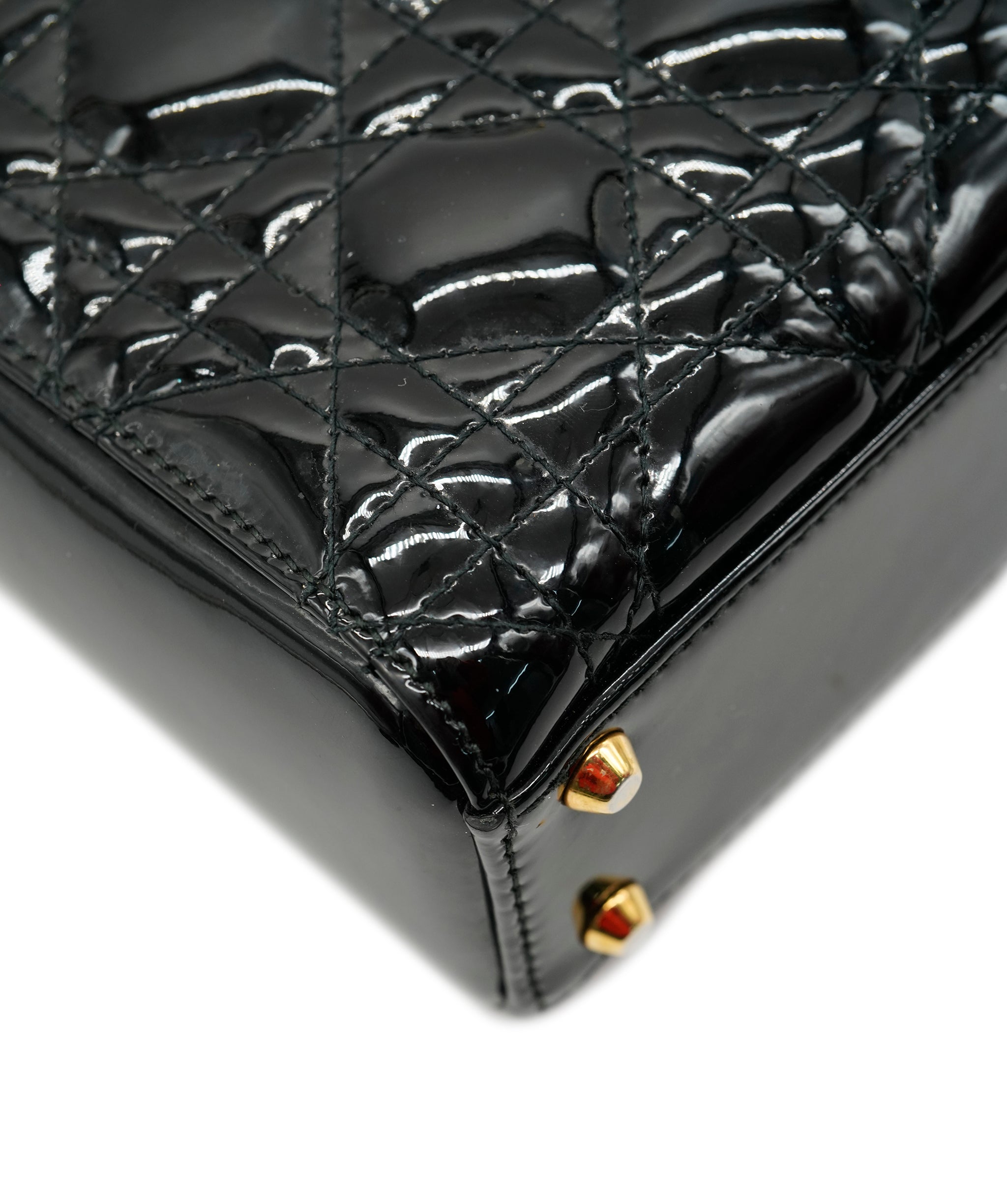 Lady Dior Patent Leather Bag with Strap ALC3552