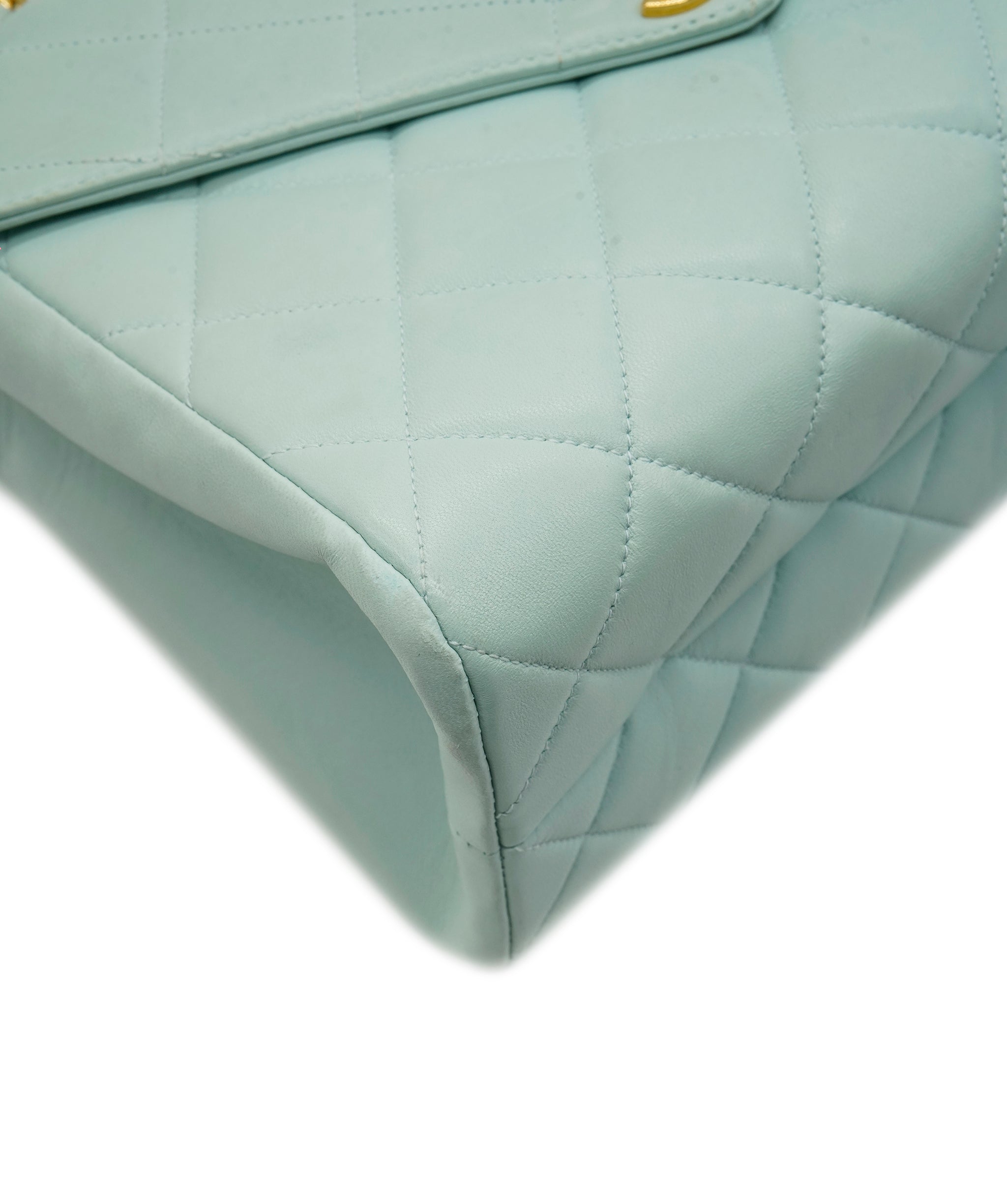 Chanel tiffany blue bag GHW AKC0086