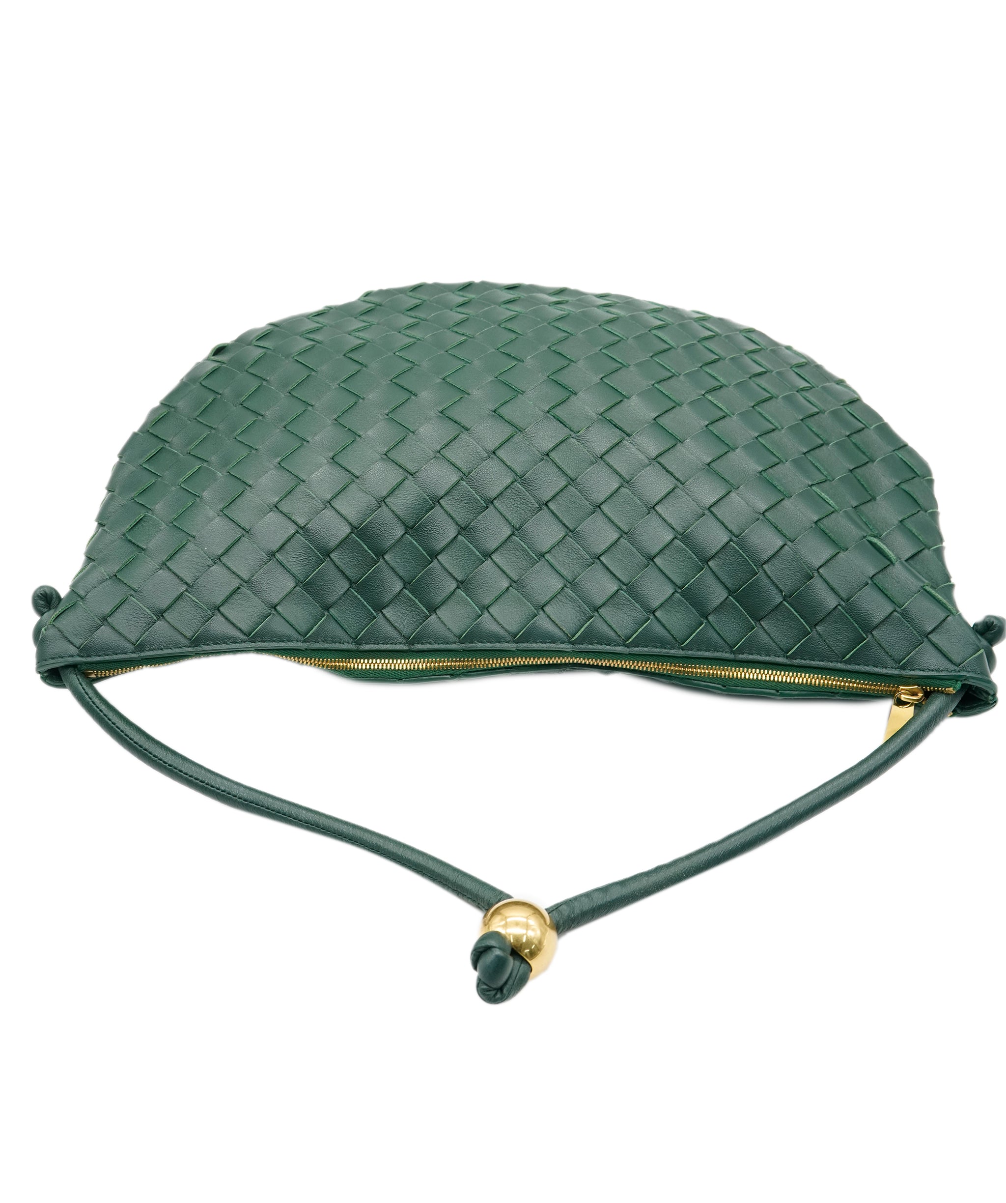 Bottega forest green large bag AKC0093