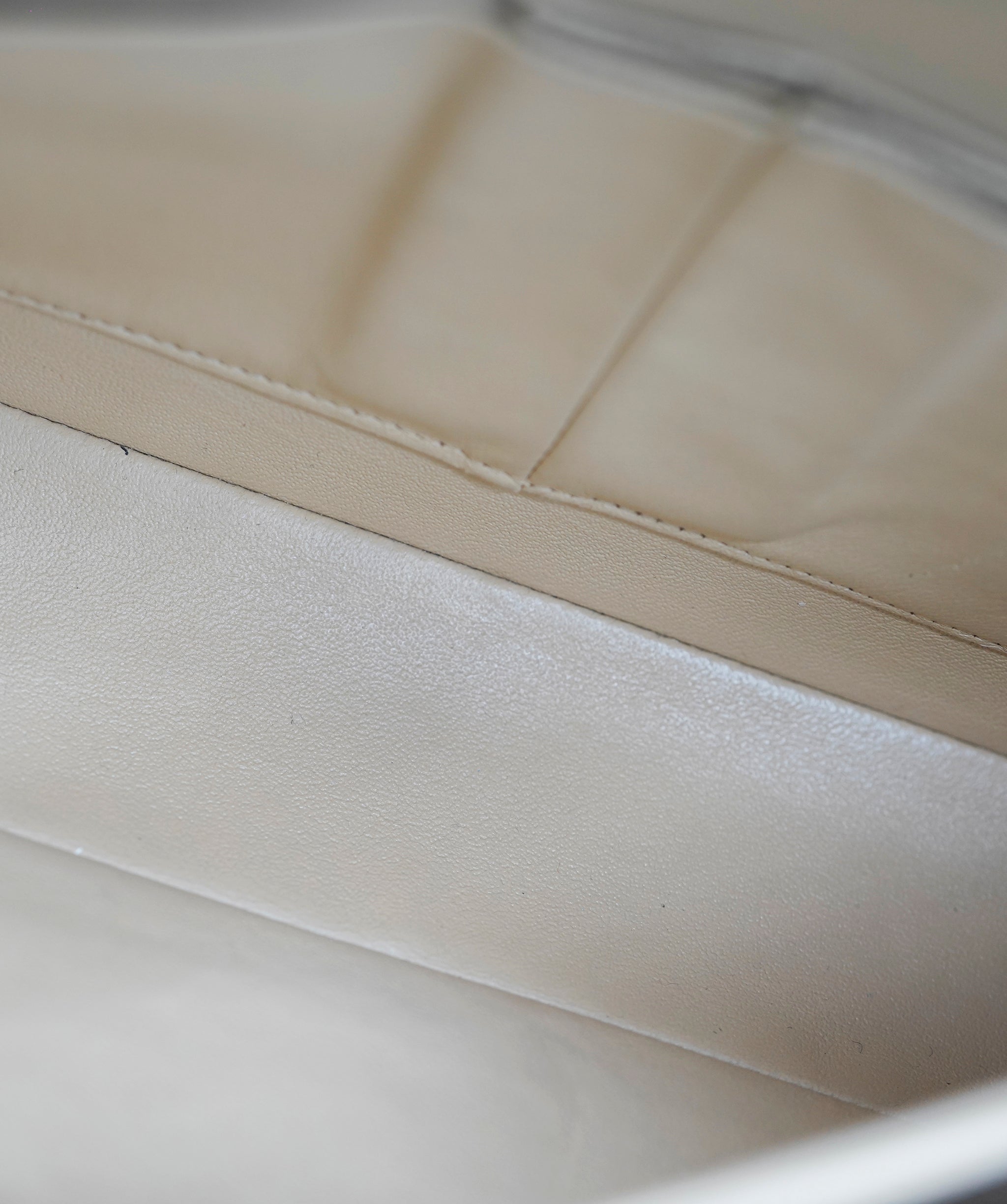 Chanel Caviar Beige Classic Flap With Silver Hardware ALC3566