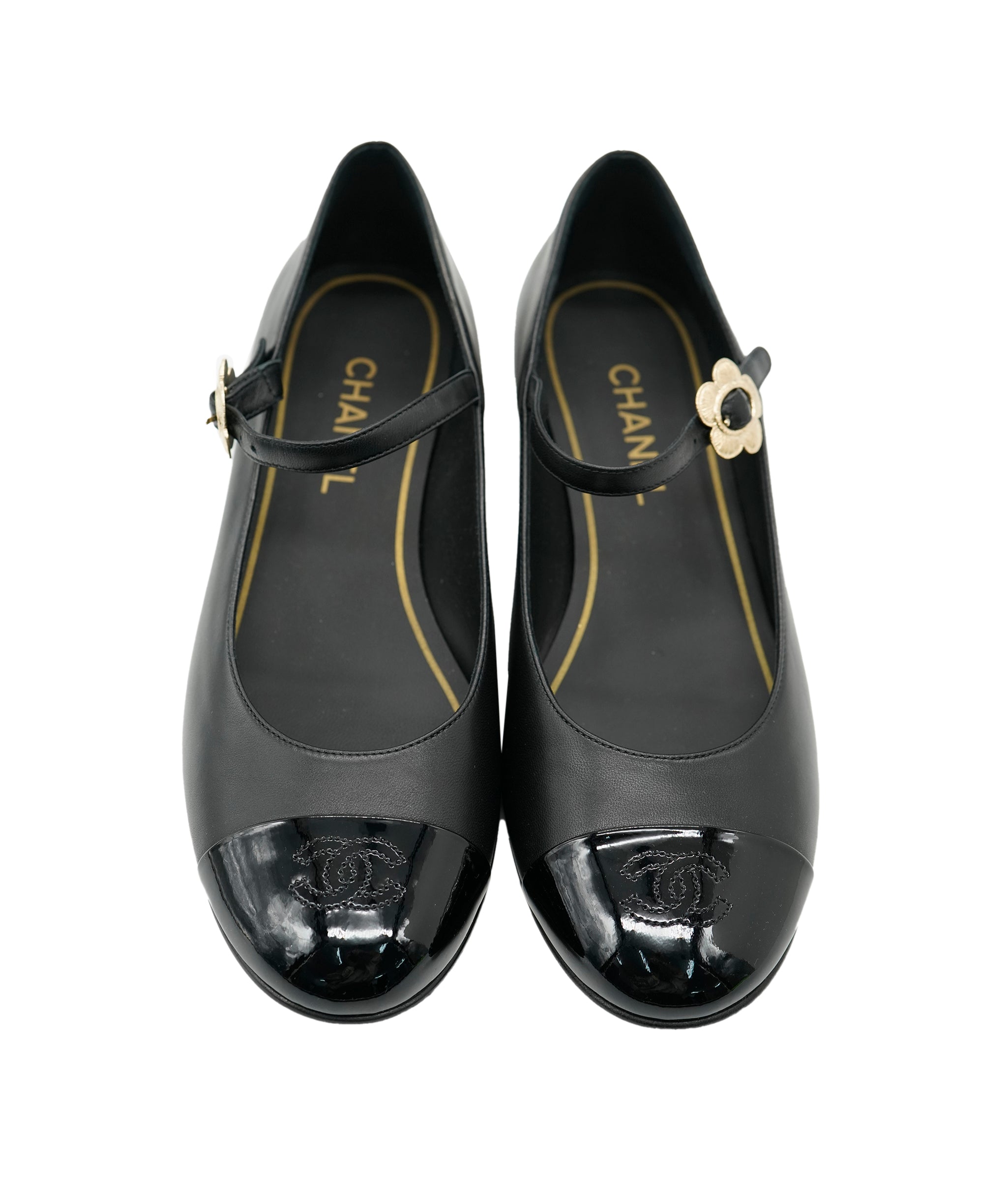Chanel Black Mary Jane 40.5 Brand New Flats ALC3554
