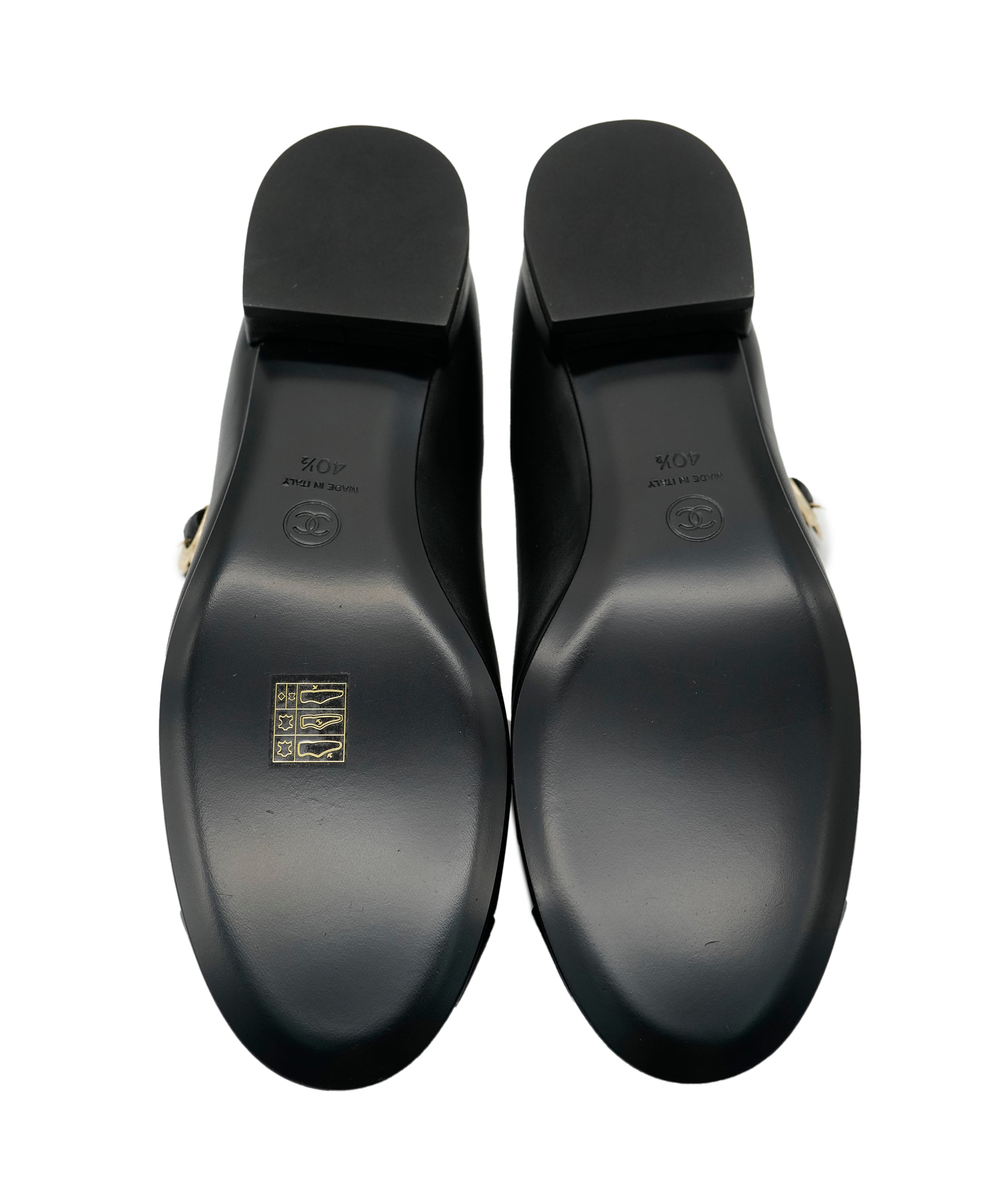 Chanel Black Mary Jane 40.5 Brand New Flats ALC3554