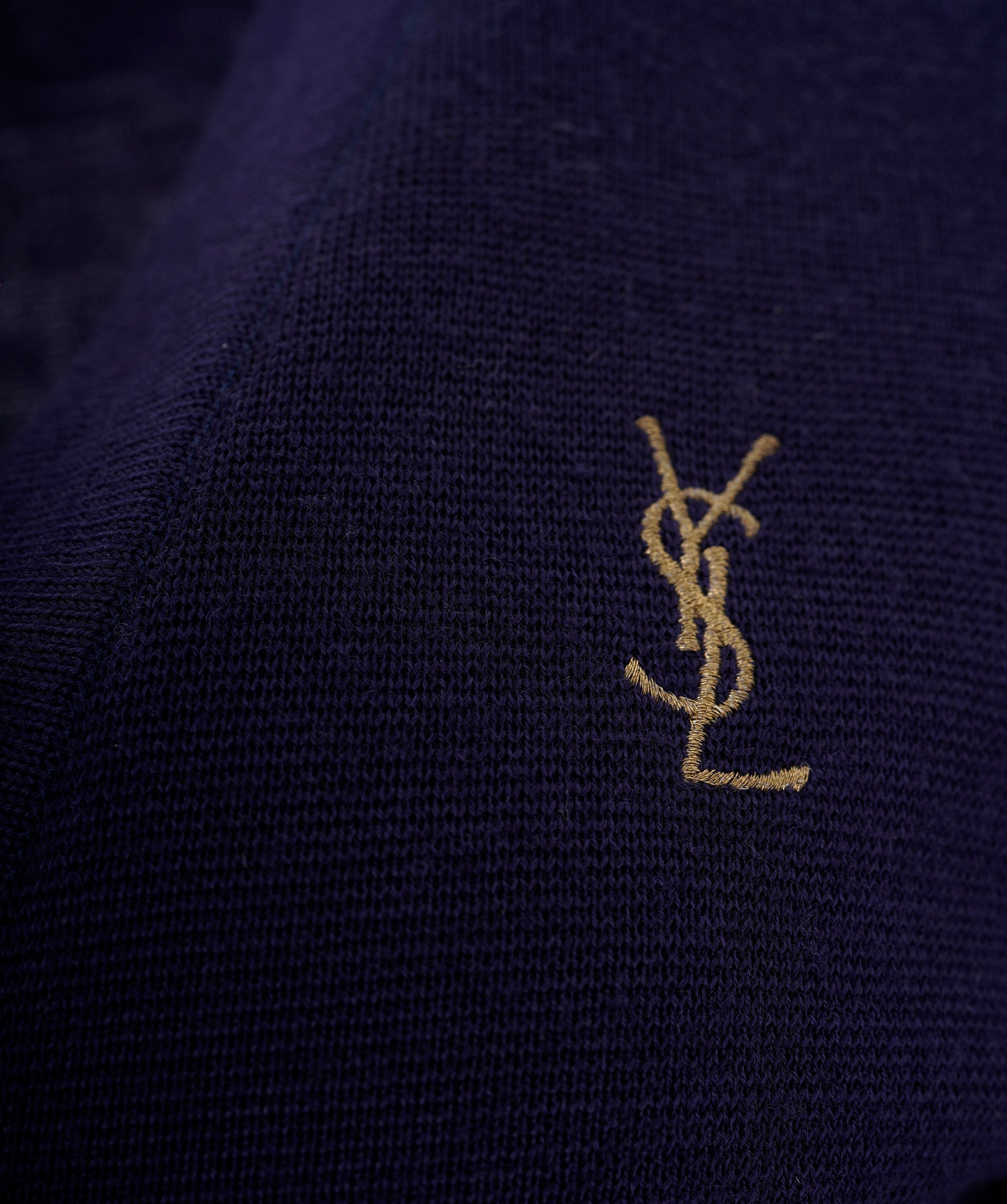 YSL Blue Logo Cardigan ALC3561