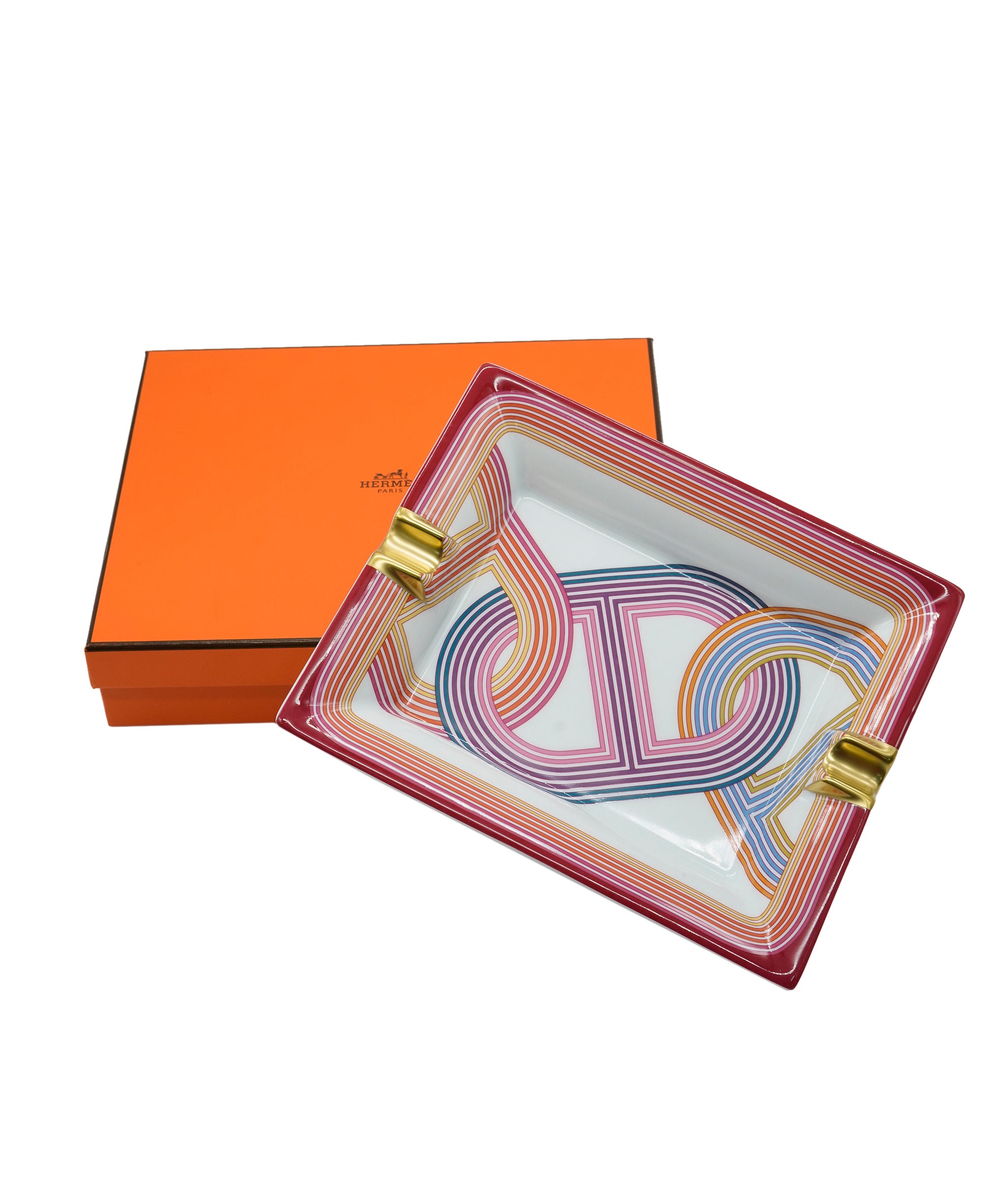 Hermès 24 Faubourg Rose Ashtray 01ASH798 DBXM0059