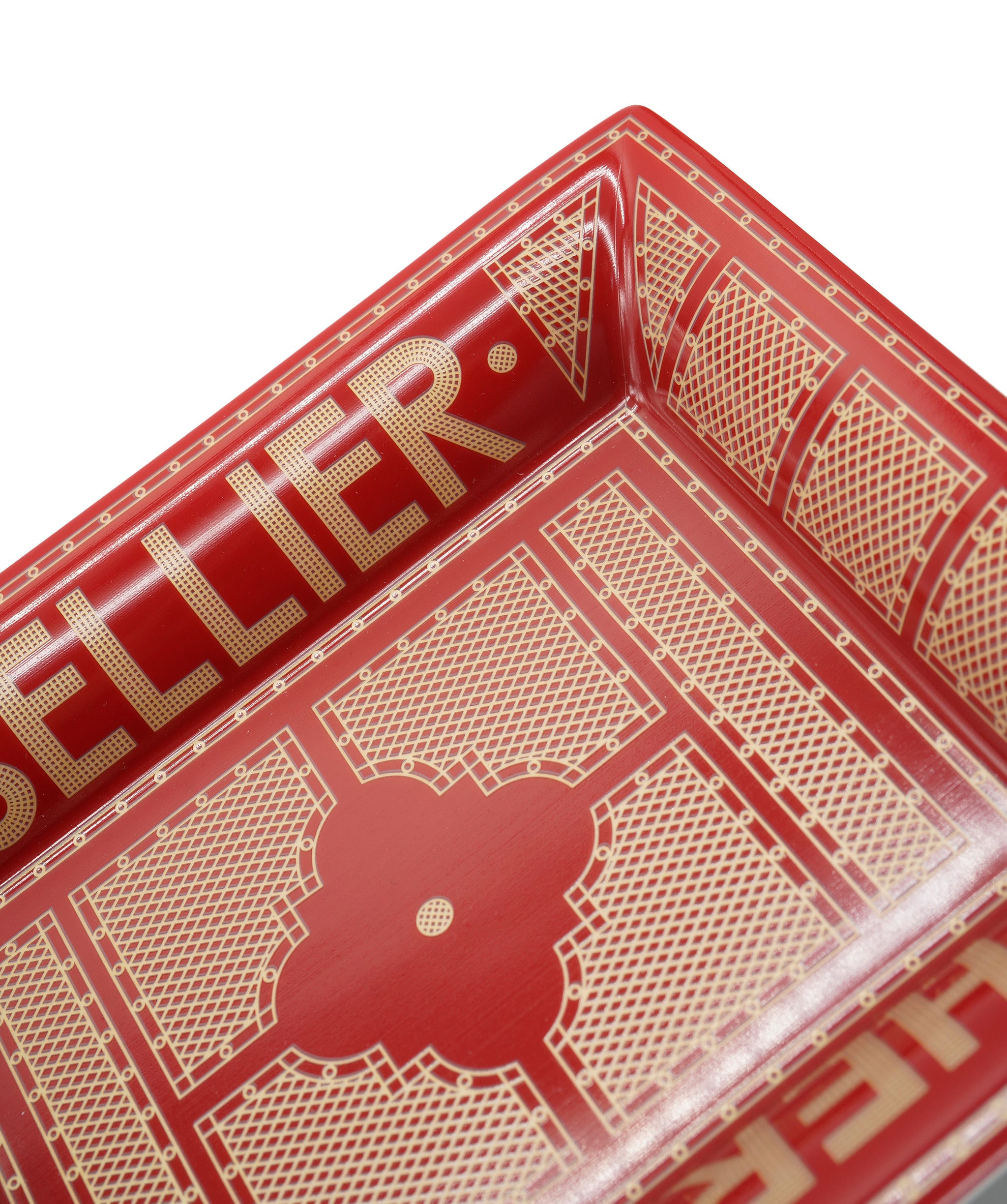 Hermès Sellier Rouge Change Tray 11552 DBXM0068