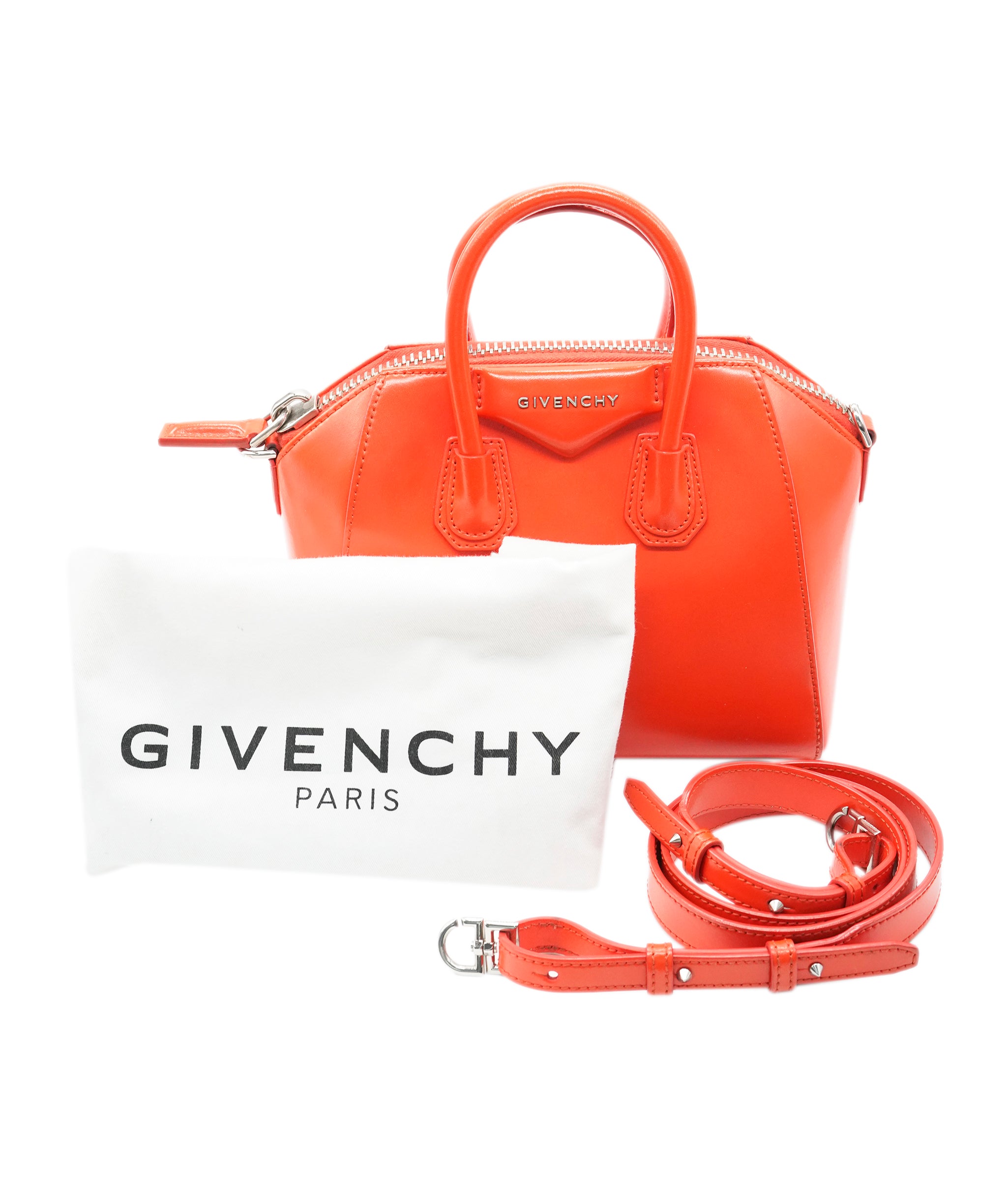 Givenchy Mini Coral Red Antigona Bag ALC2457