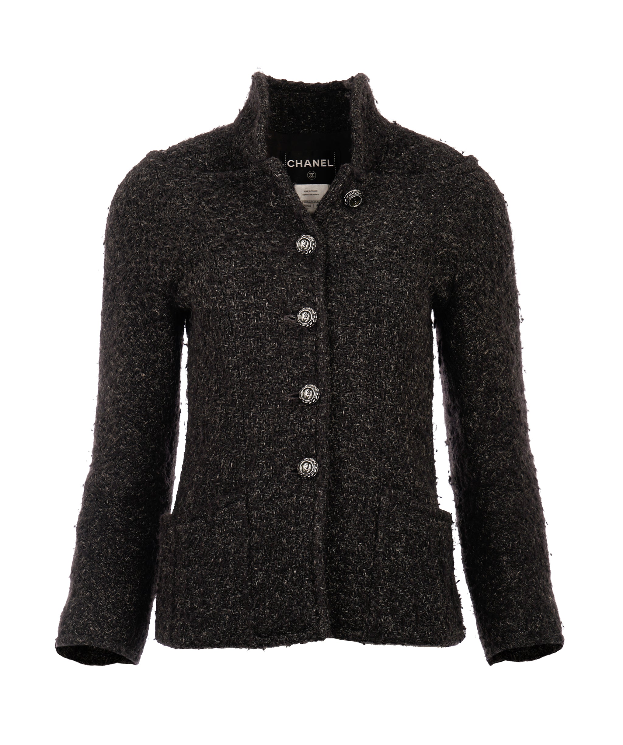 Chanel jacket tweed grey FR38 P46623V34393 - APC0047