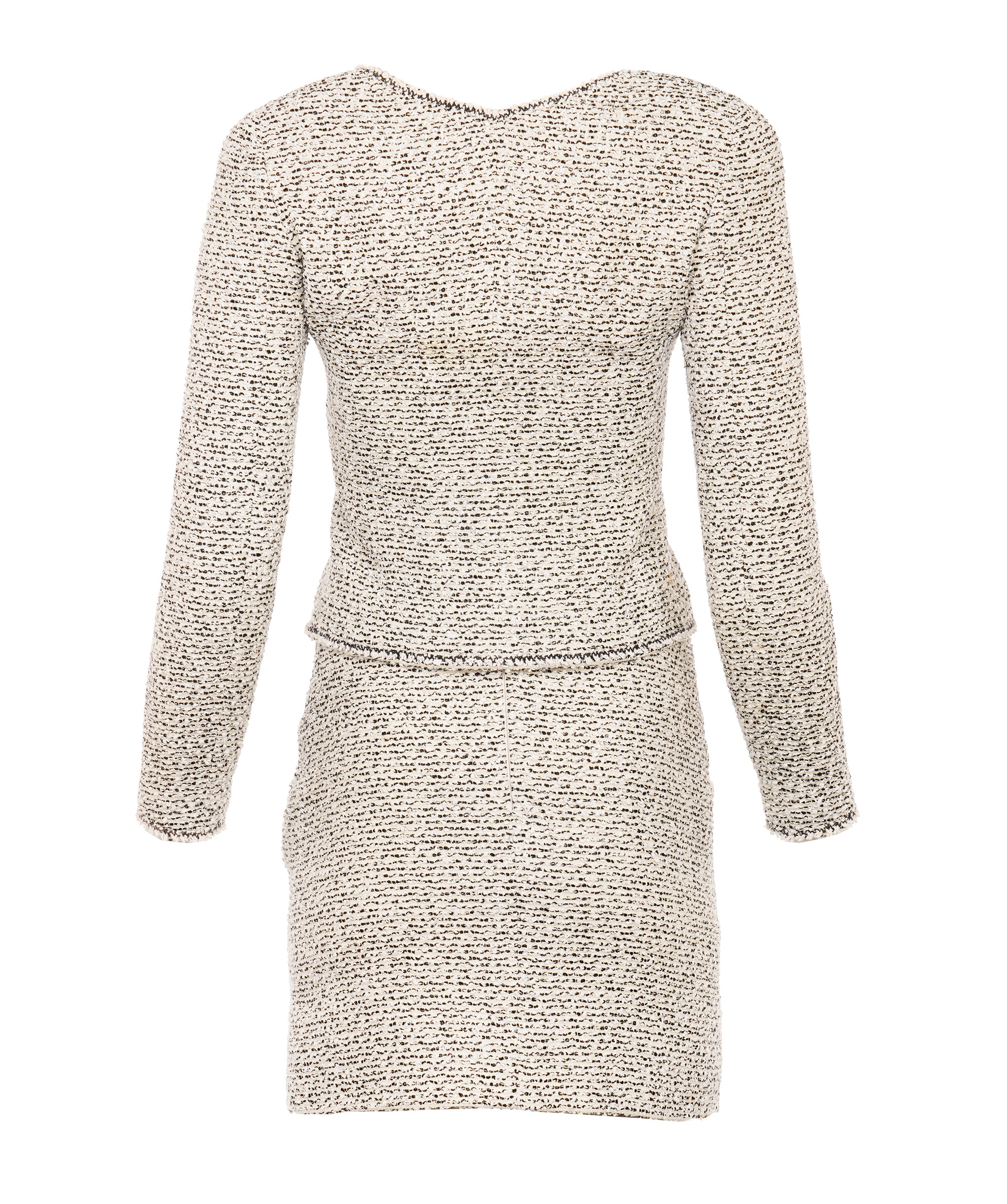 Chanel jacket and skirt tweed black white 97P FR36 P07181V05386 - APC0046