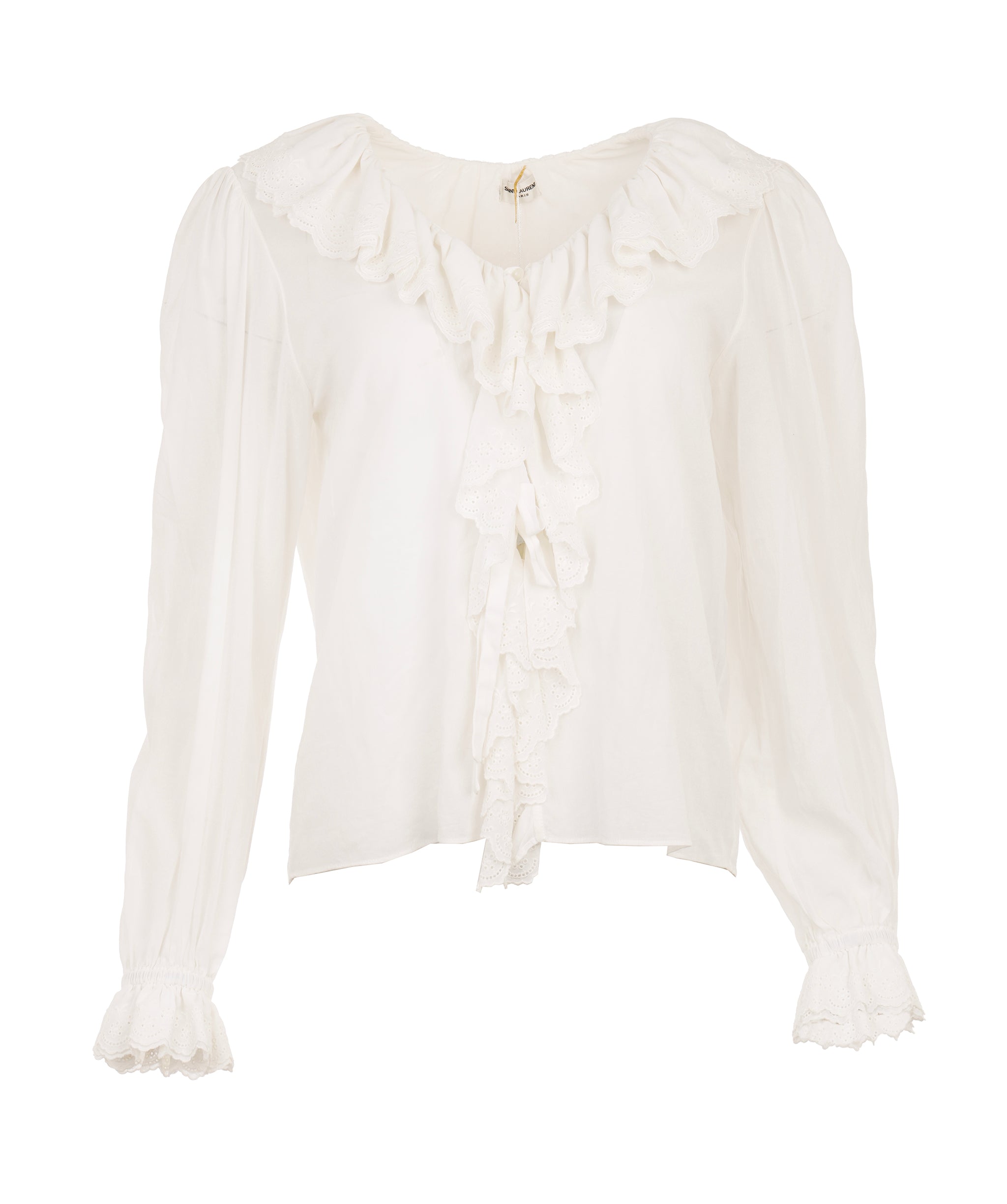 Saint Laurent white silk blouse FR38 - APC0072