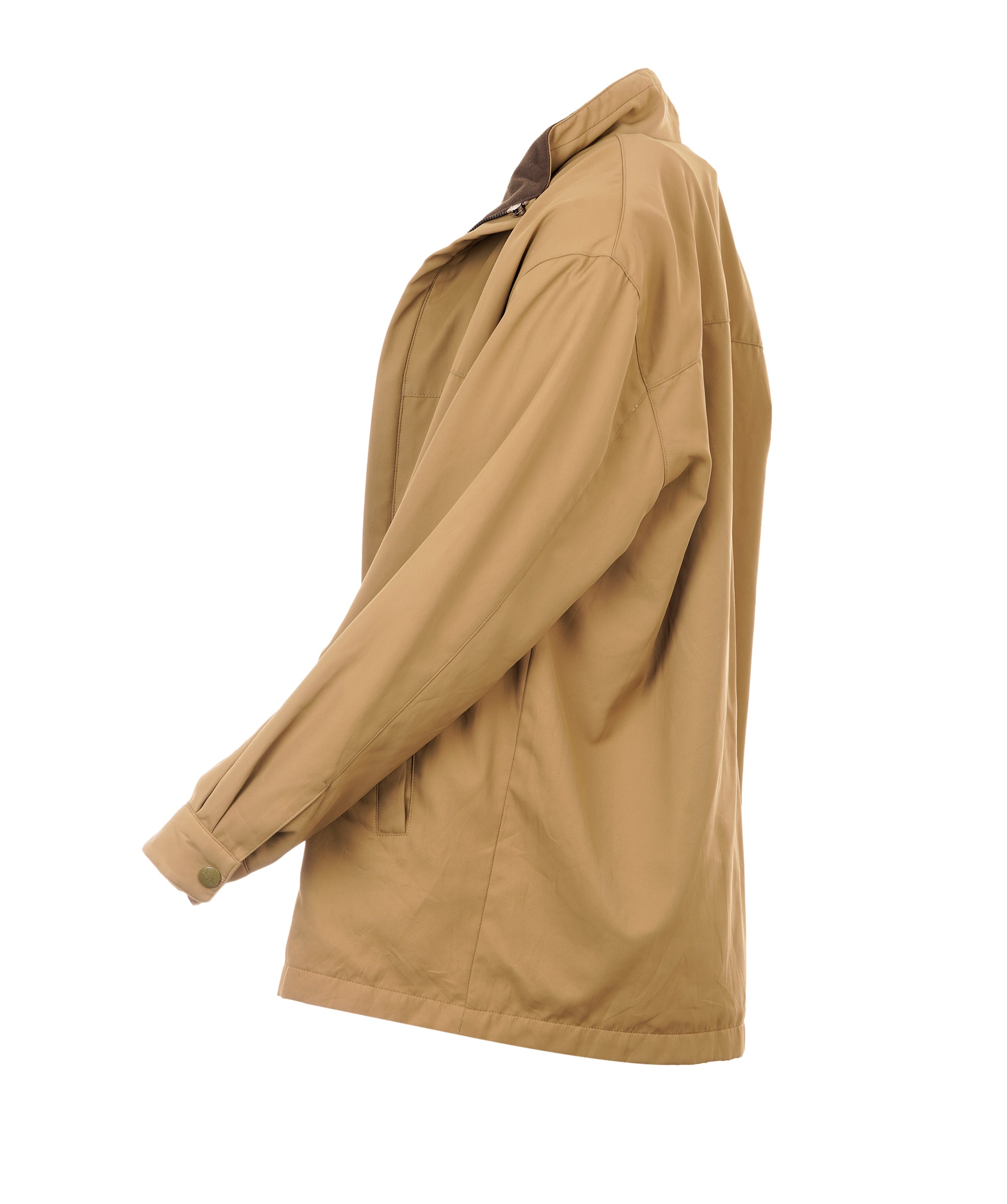 Vintage YSL Beige Windbreaker Jacket Size L ANC1740