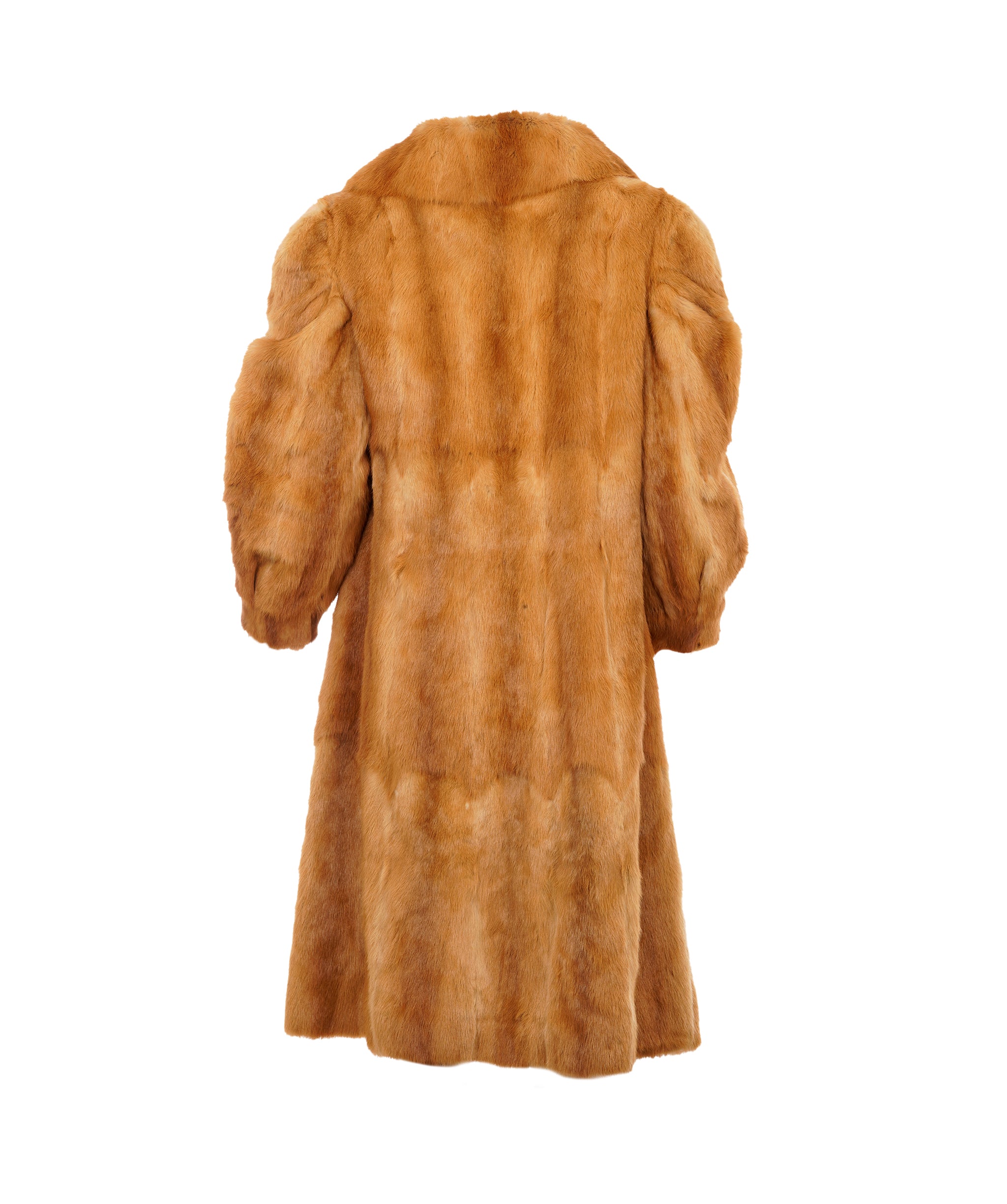 Brown Real Fur Jacket Size Small ANC1724
