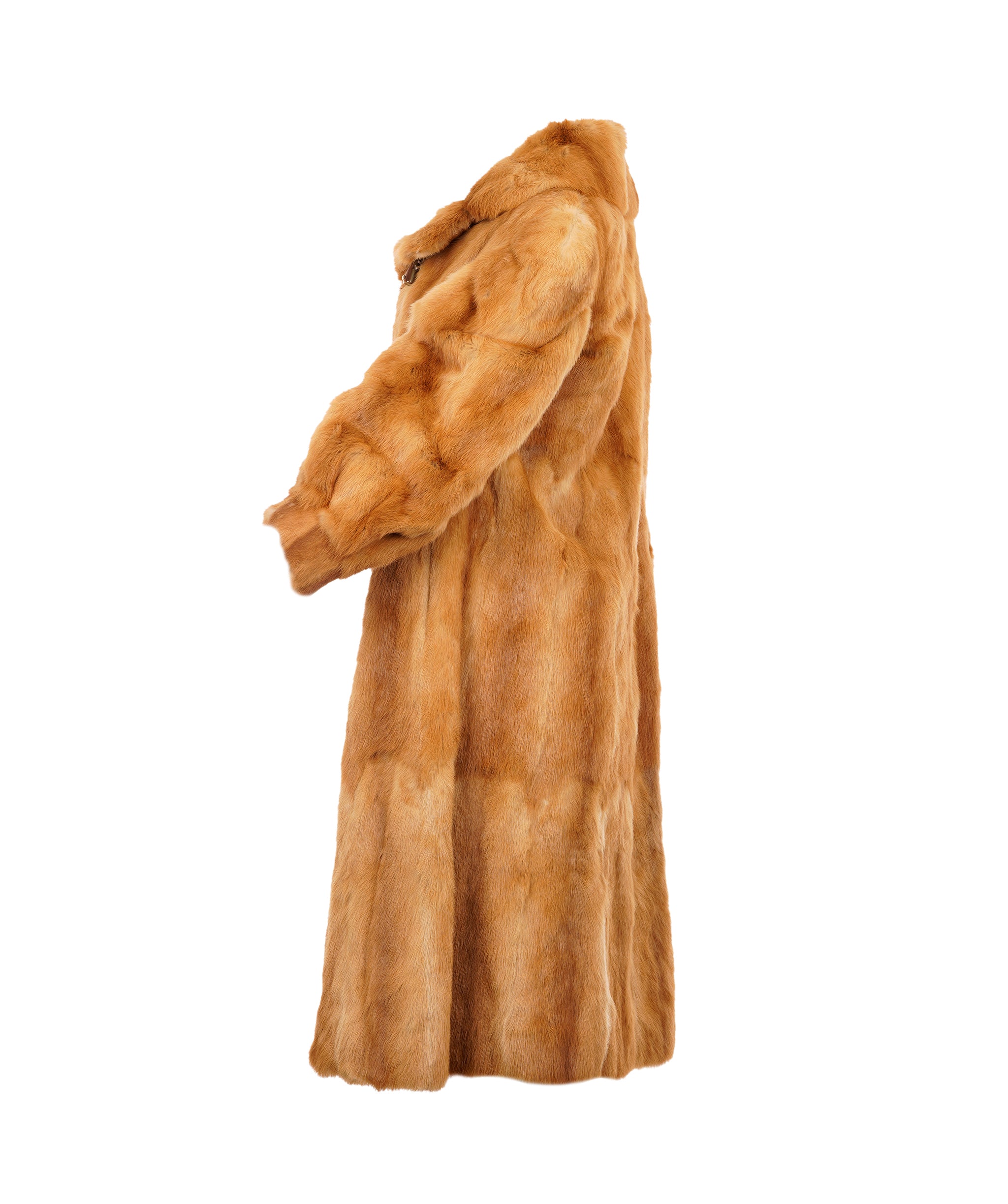 Brown Real Fur Jacket Size Small ANC1724