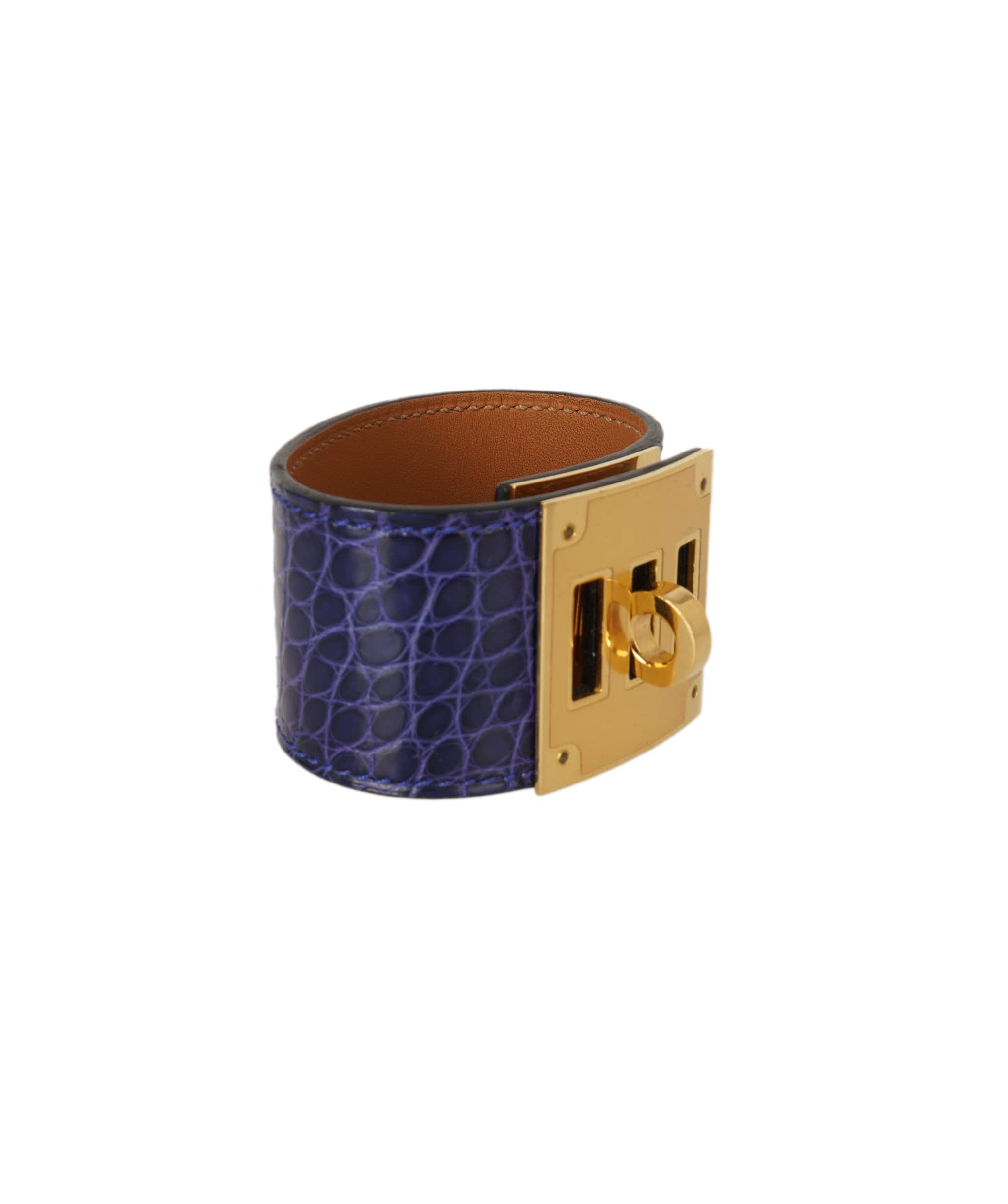 Hermes Electric Blue Alligator Bracelet ALC4154